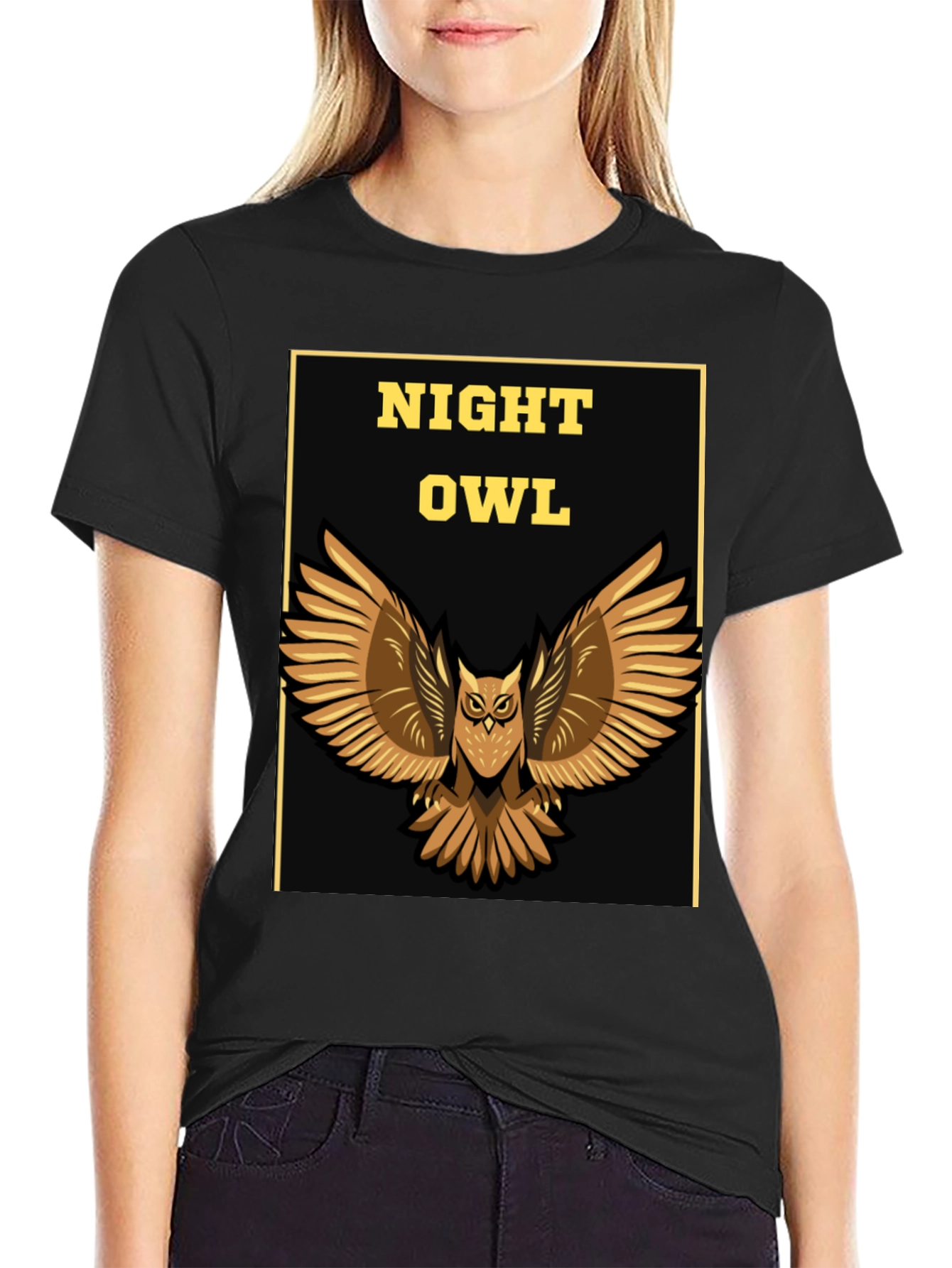 Night Owl Graphic Print Tee