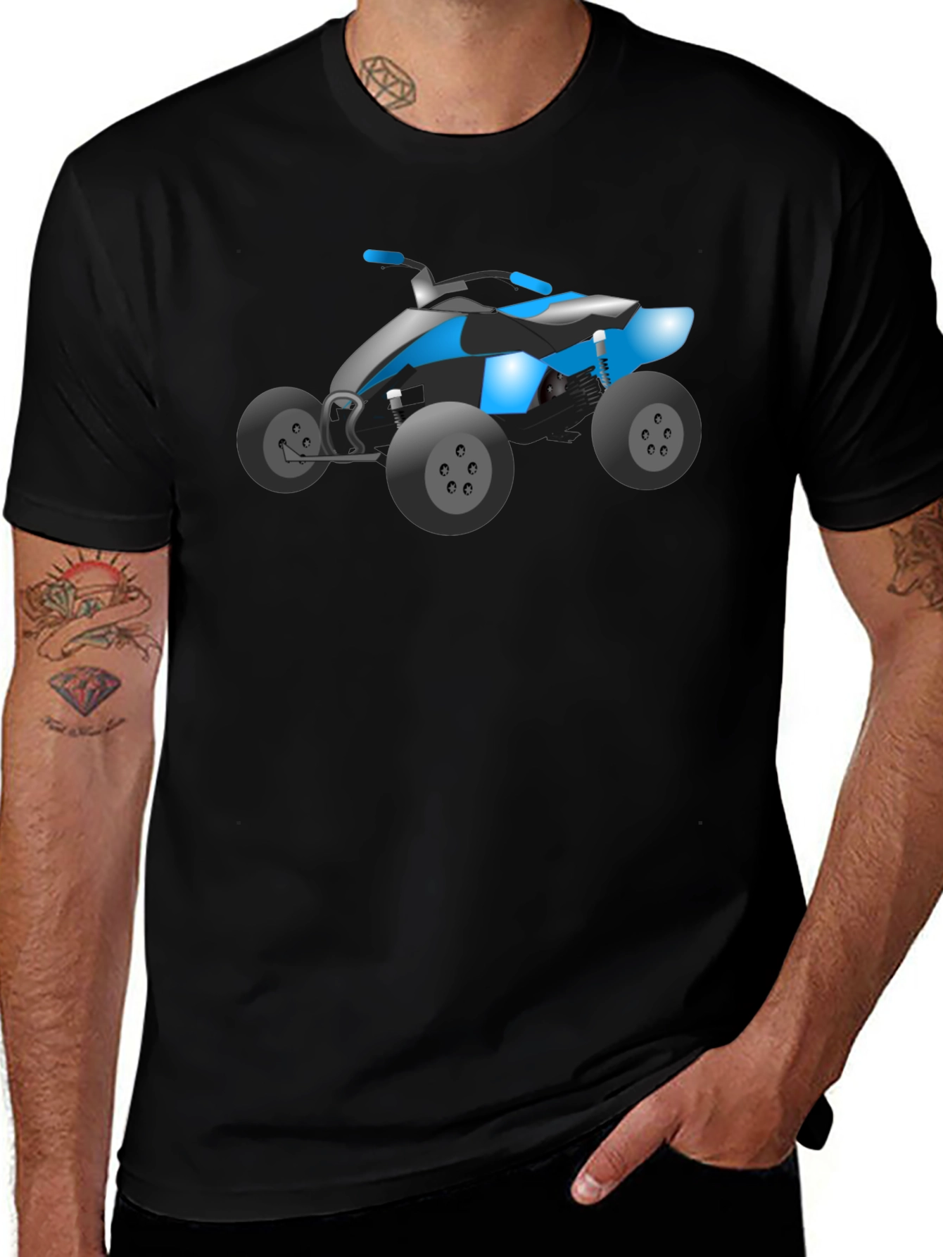 ATV Graphic T-Shirt - Black Cotton Tee