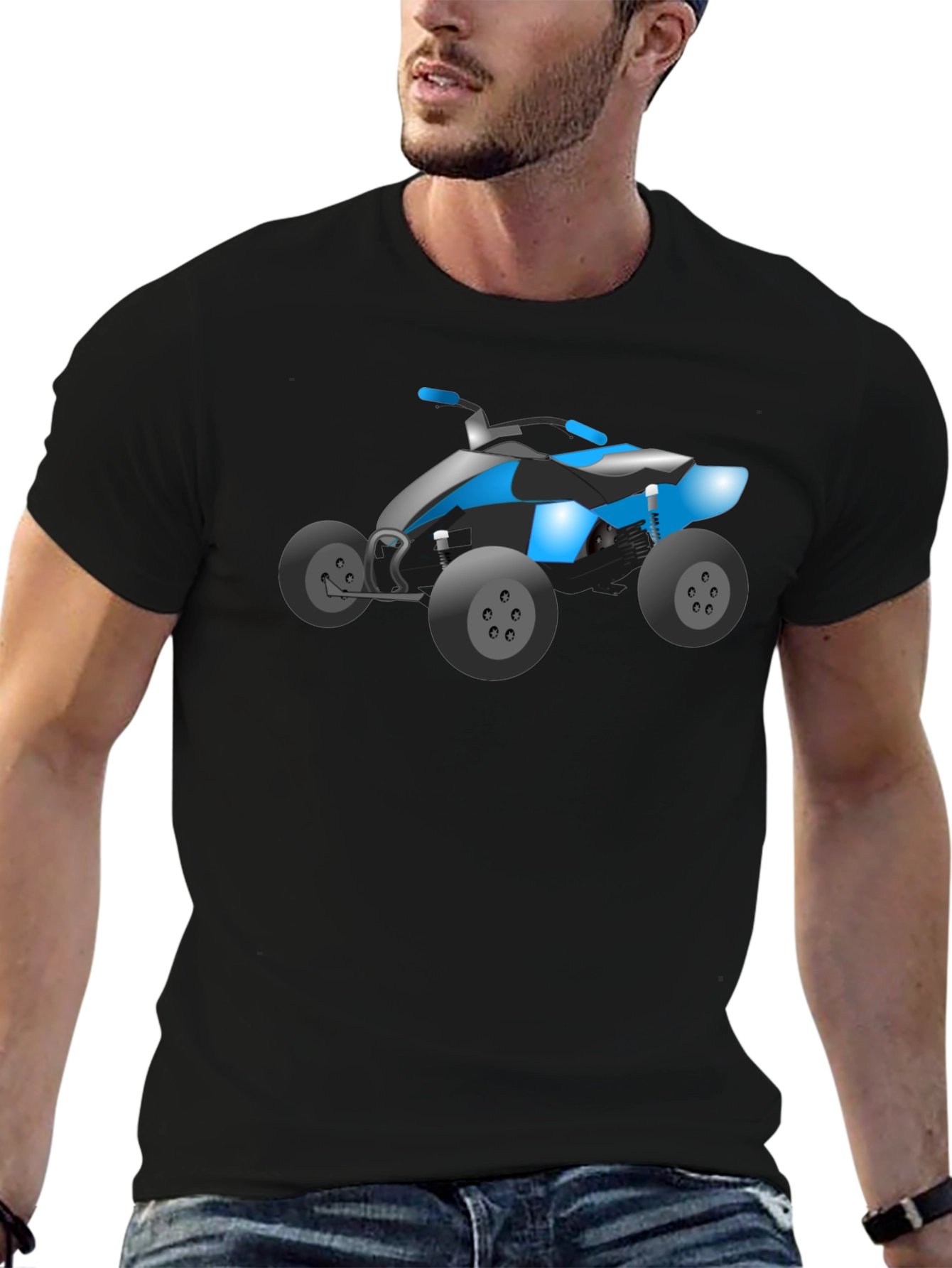 ATV Graphic T-Shirt - Black Cotton Tee