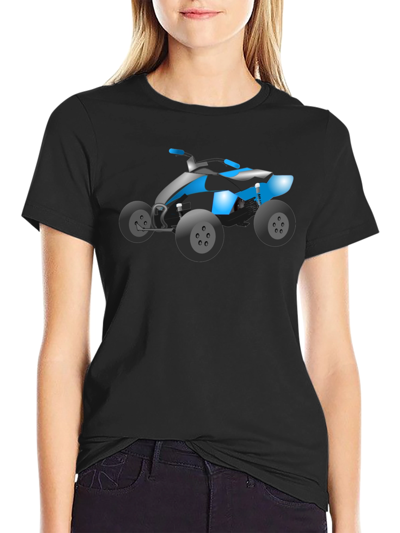 ATV Graphic T-Shirt - Black Cotton Tee