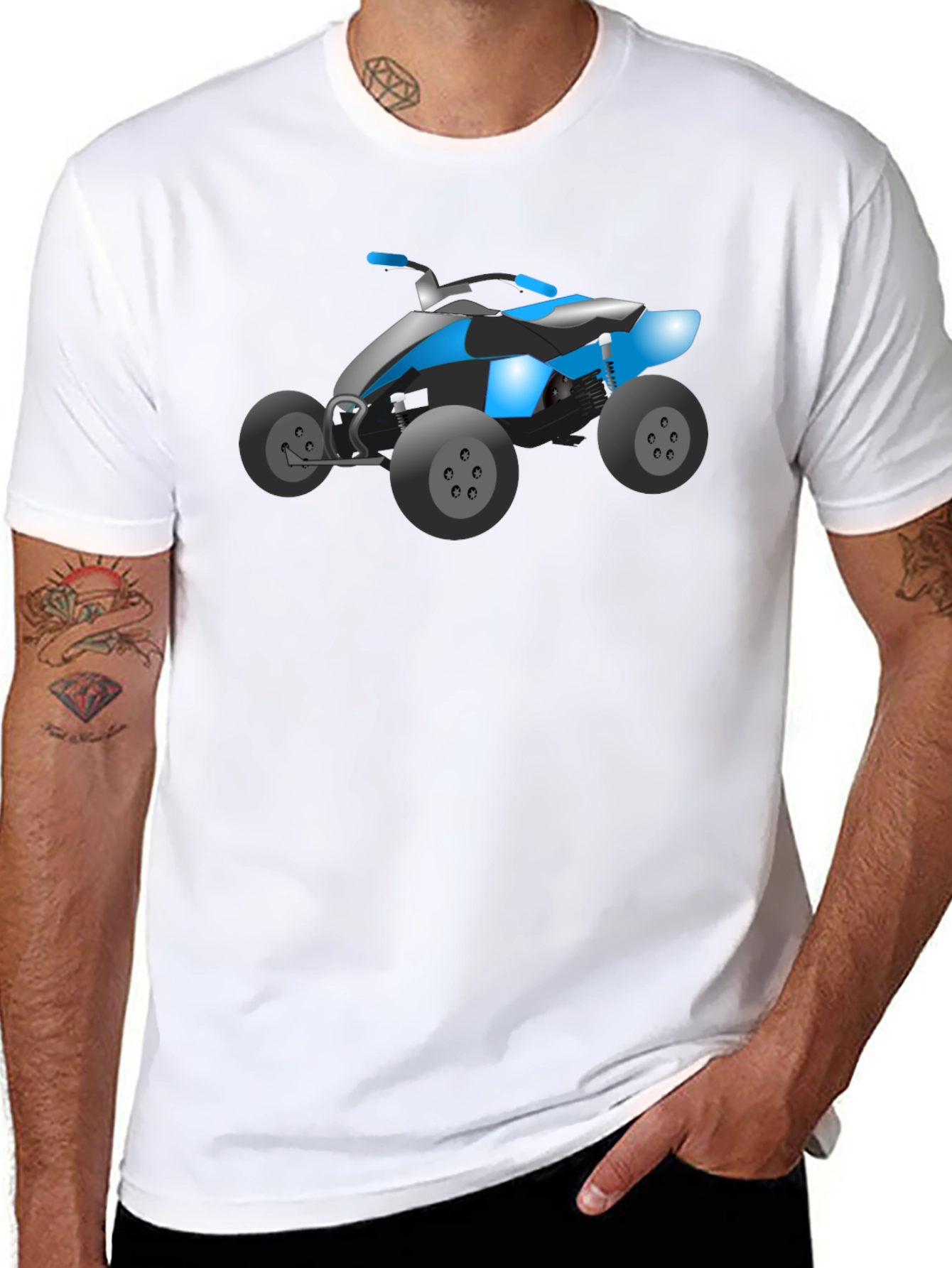 ATV Graphic T-Shirt - Black Cotton Tee