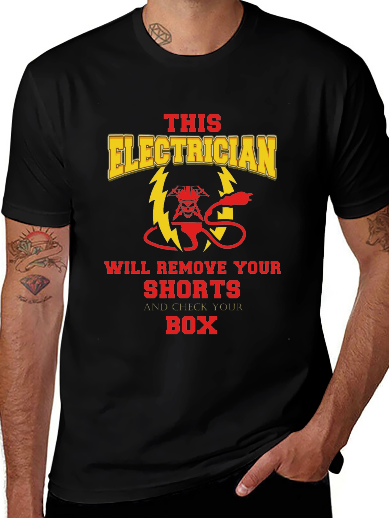 Electrician Humor Graphic T-Shirt