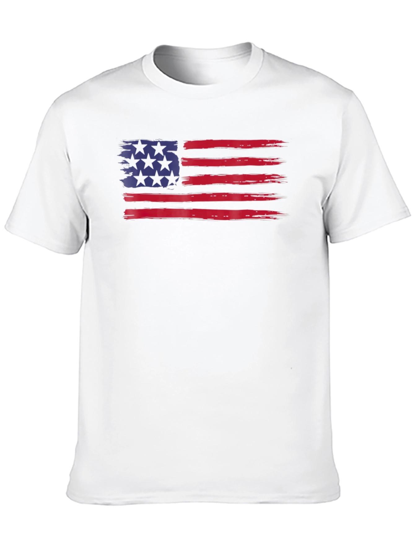 USA Flag Graphic Tee - Patriotic Style