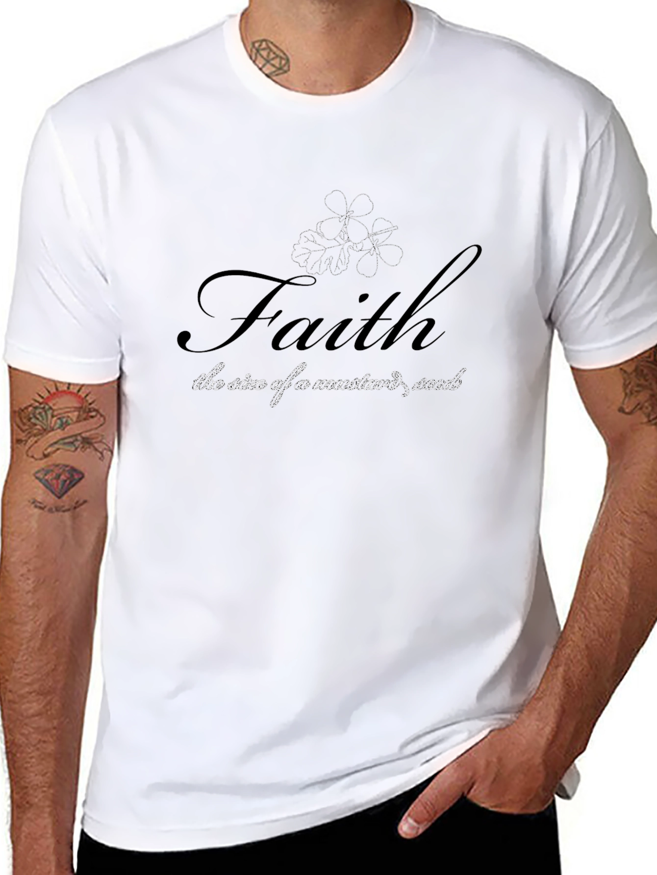 Faith Mustard Seed T-Shirt - Religious Graphic Tee