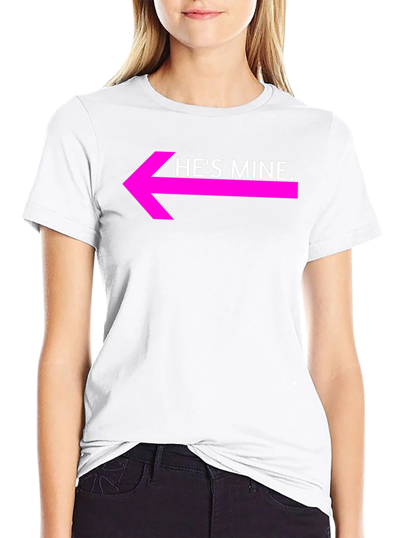 Hes Mine Graphic Tee - Couples Matching Shirt