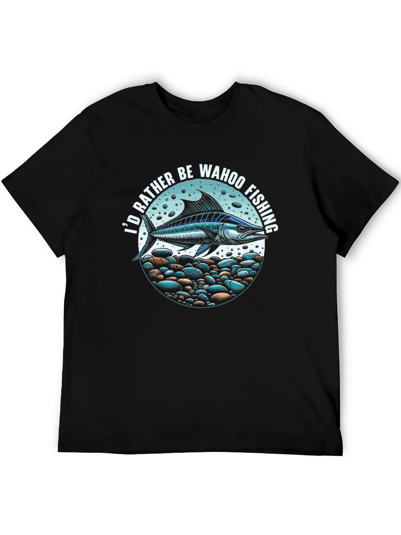 Wahoo Fishing T-Shirt: Id Rather Be Fishing Tee