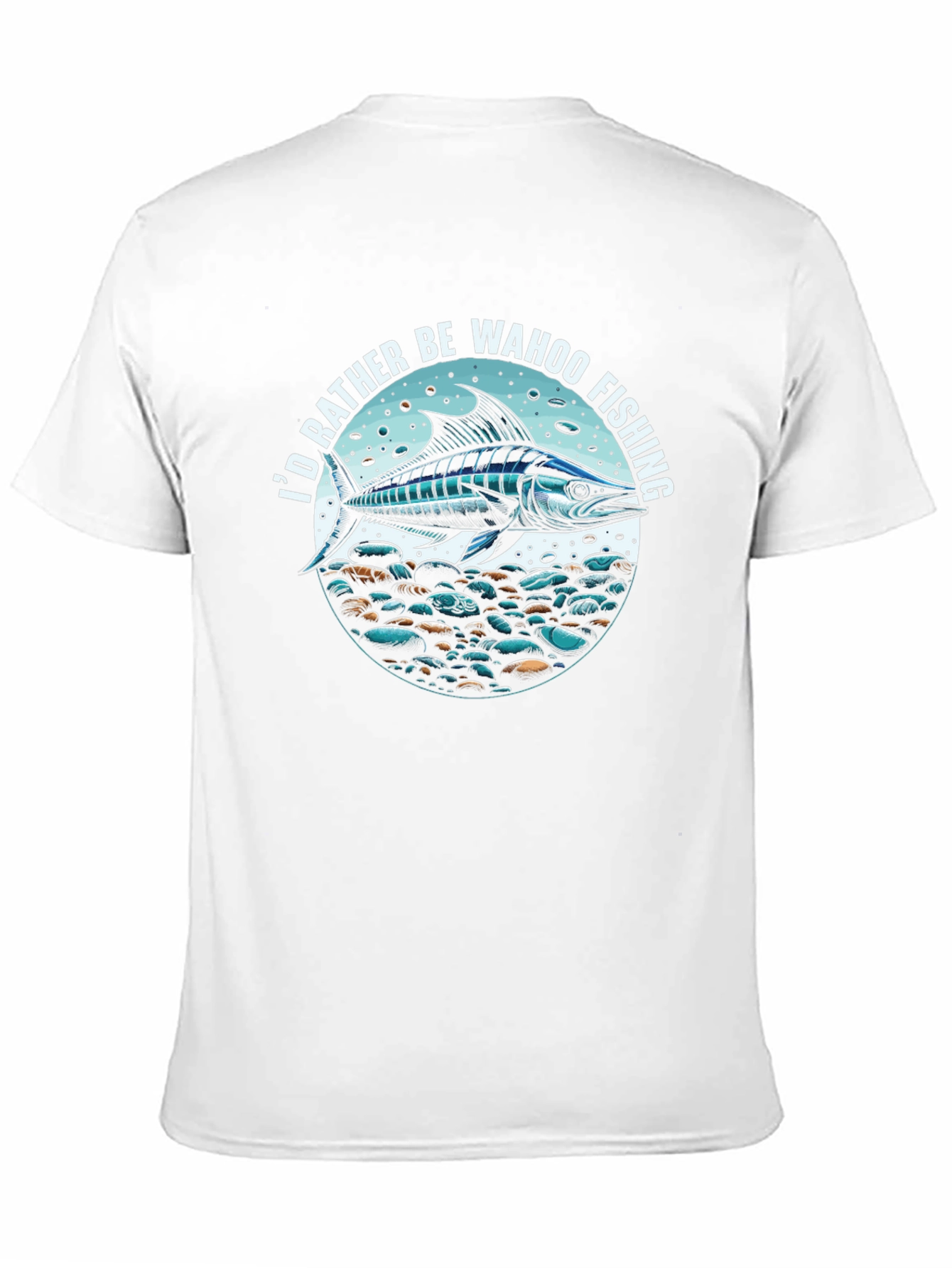 Wahoo Fishing T-Shirt: Id Rather Be Fishing Tee