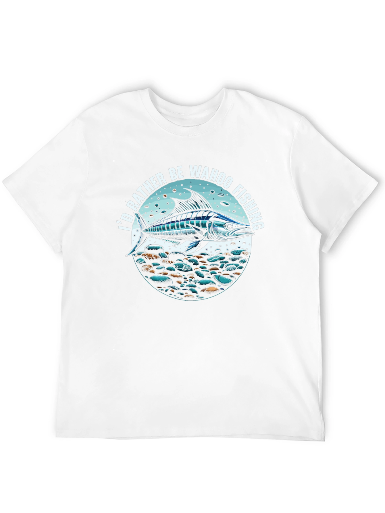 Wahoo Fishing T-Shirt: Id Rather Be Fishing Tee