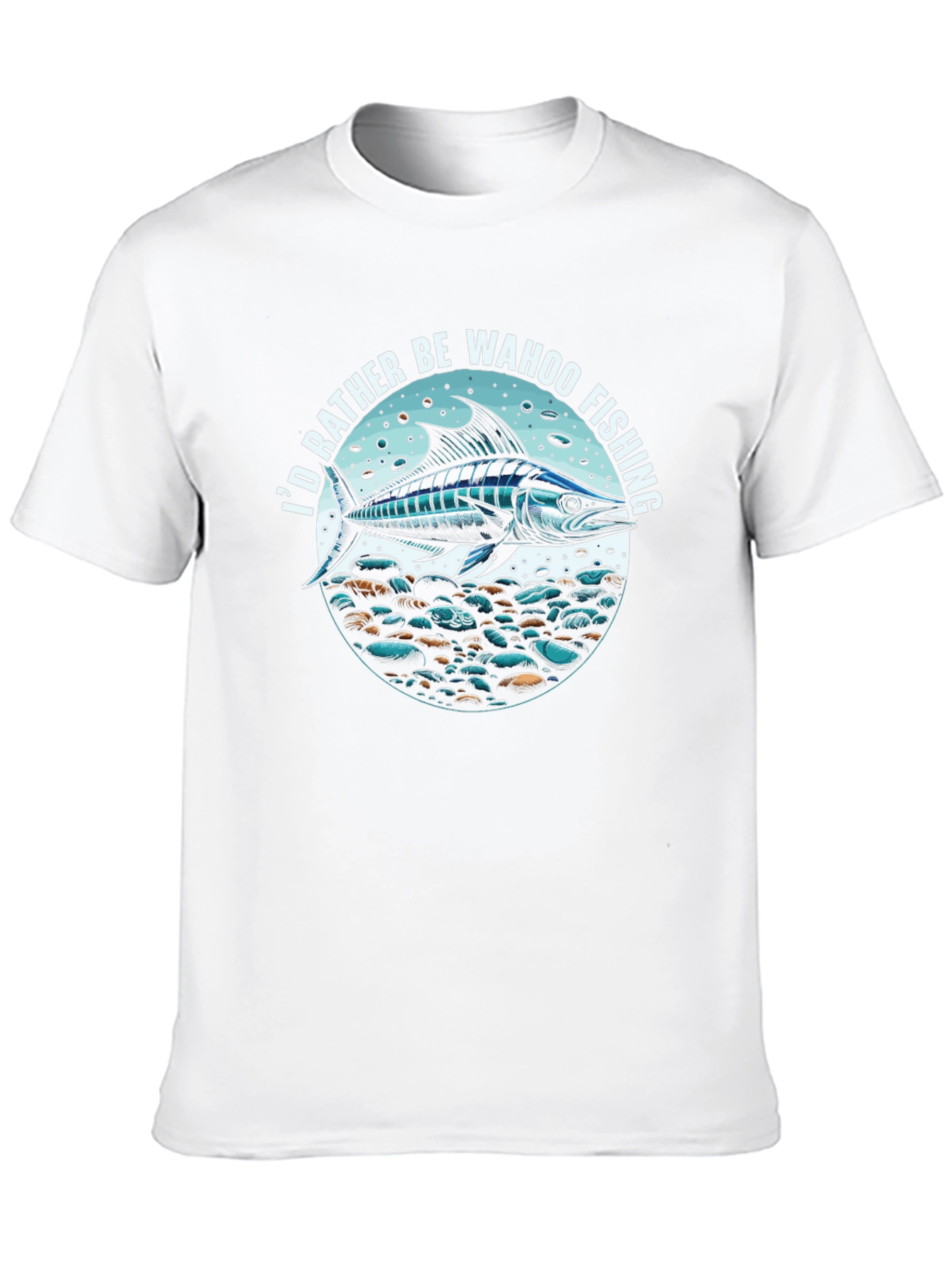 Wahoo Fishing T-Shirt: Id Rather Be Fishing Tee