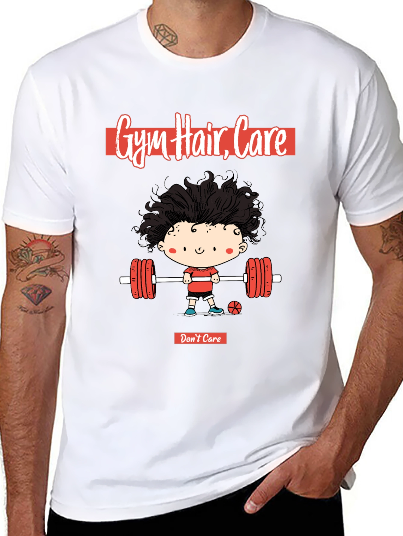 Gym Hair Dont Care - Graphic T-Shirt