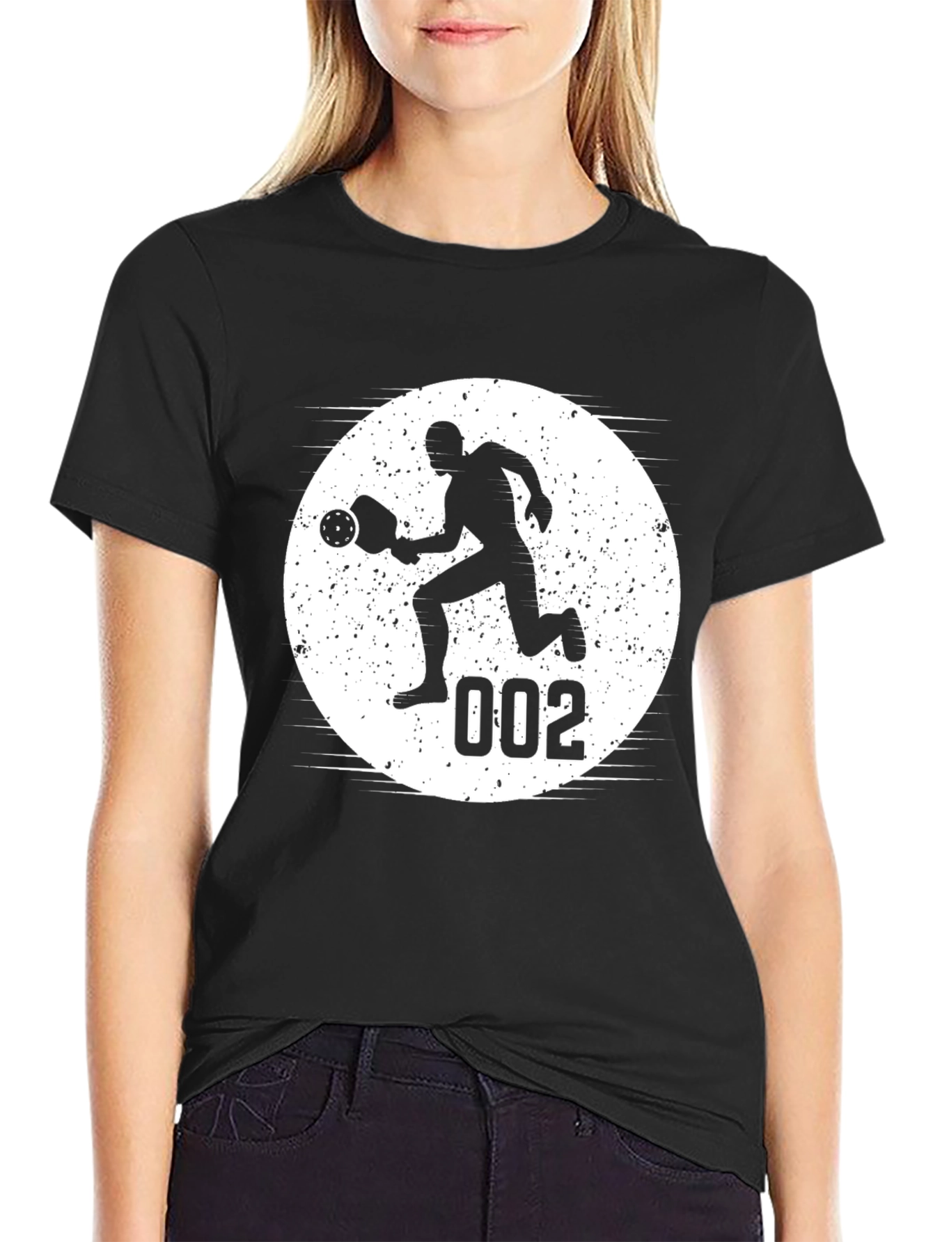 Pickleball Player Silhouette T-Shirt