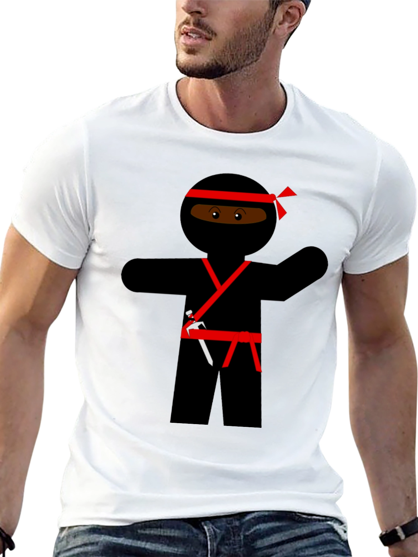 Ninja Cartoon Graphic Novelty T-Shirt