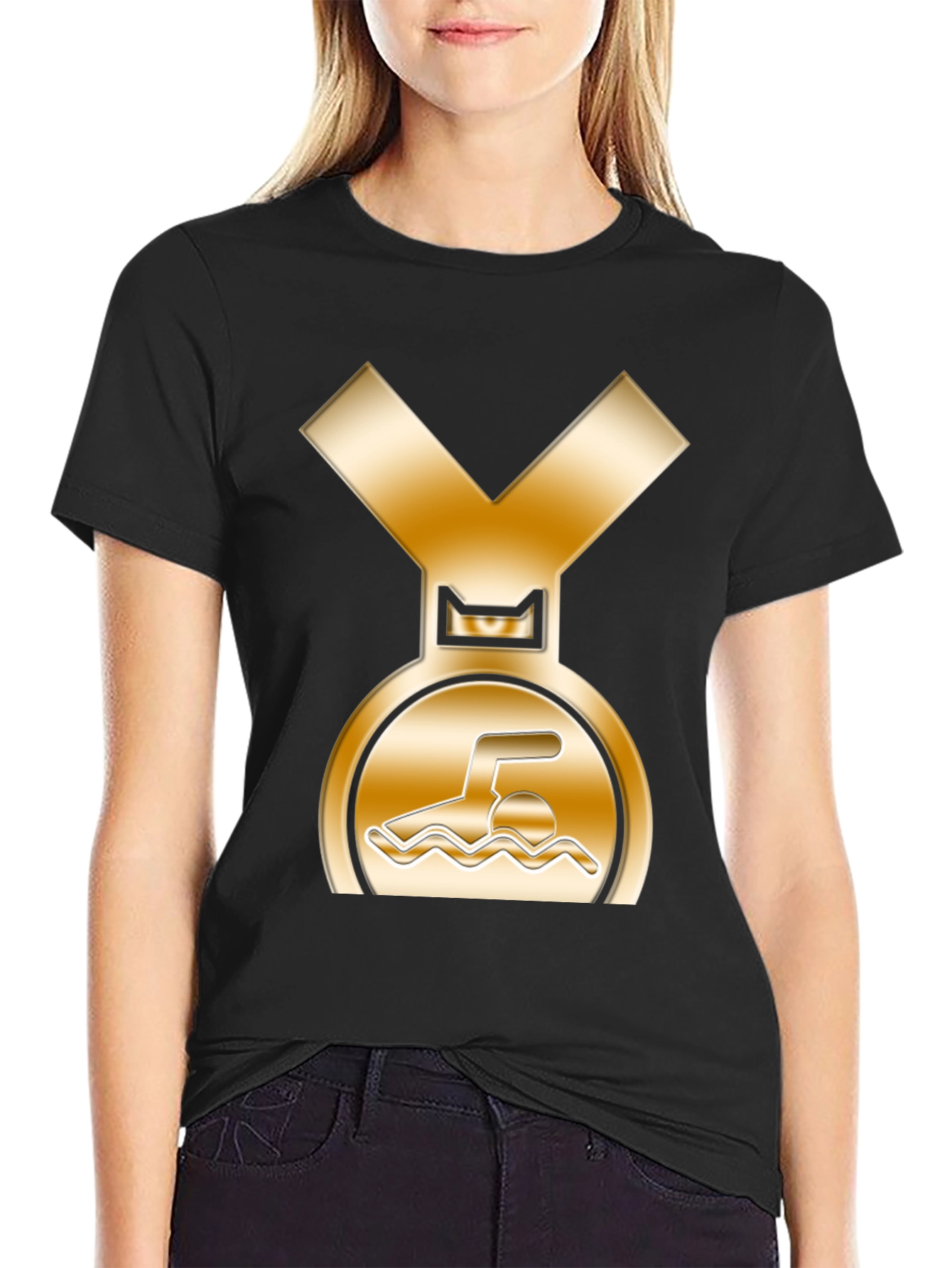Swimmers Medal Graphic T-Shirt