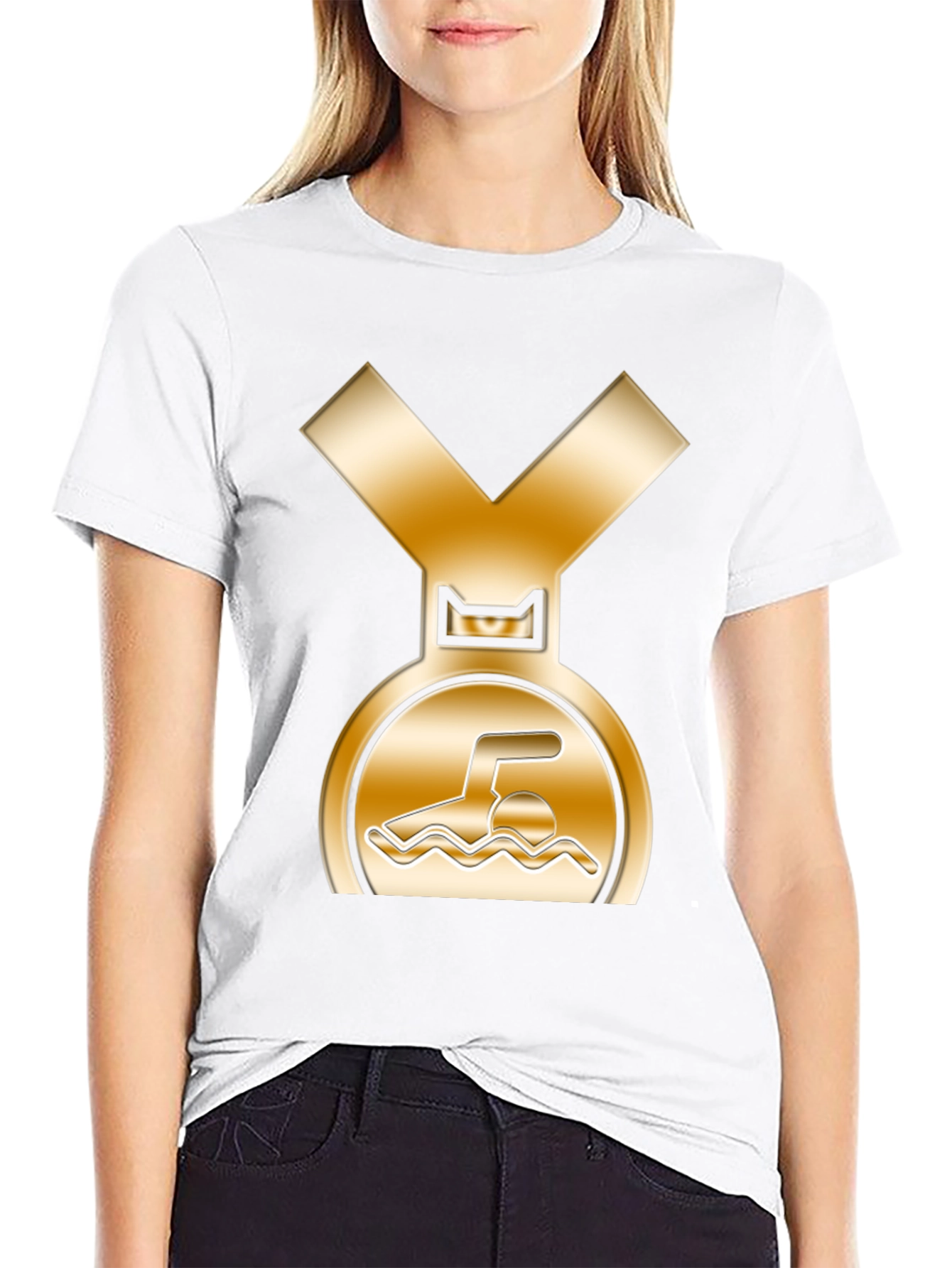 Swimmers Medal Graphic T-Shirt