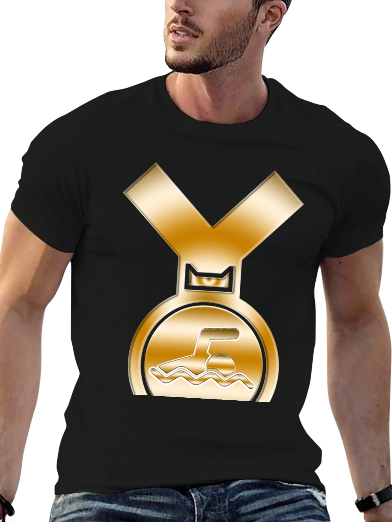 Swimmers Medal Graphic T-Shirt