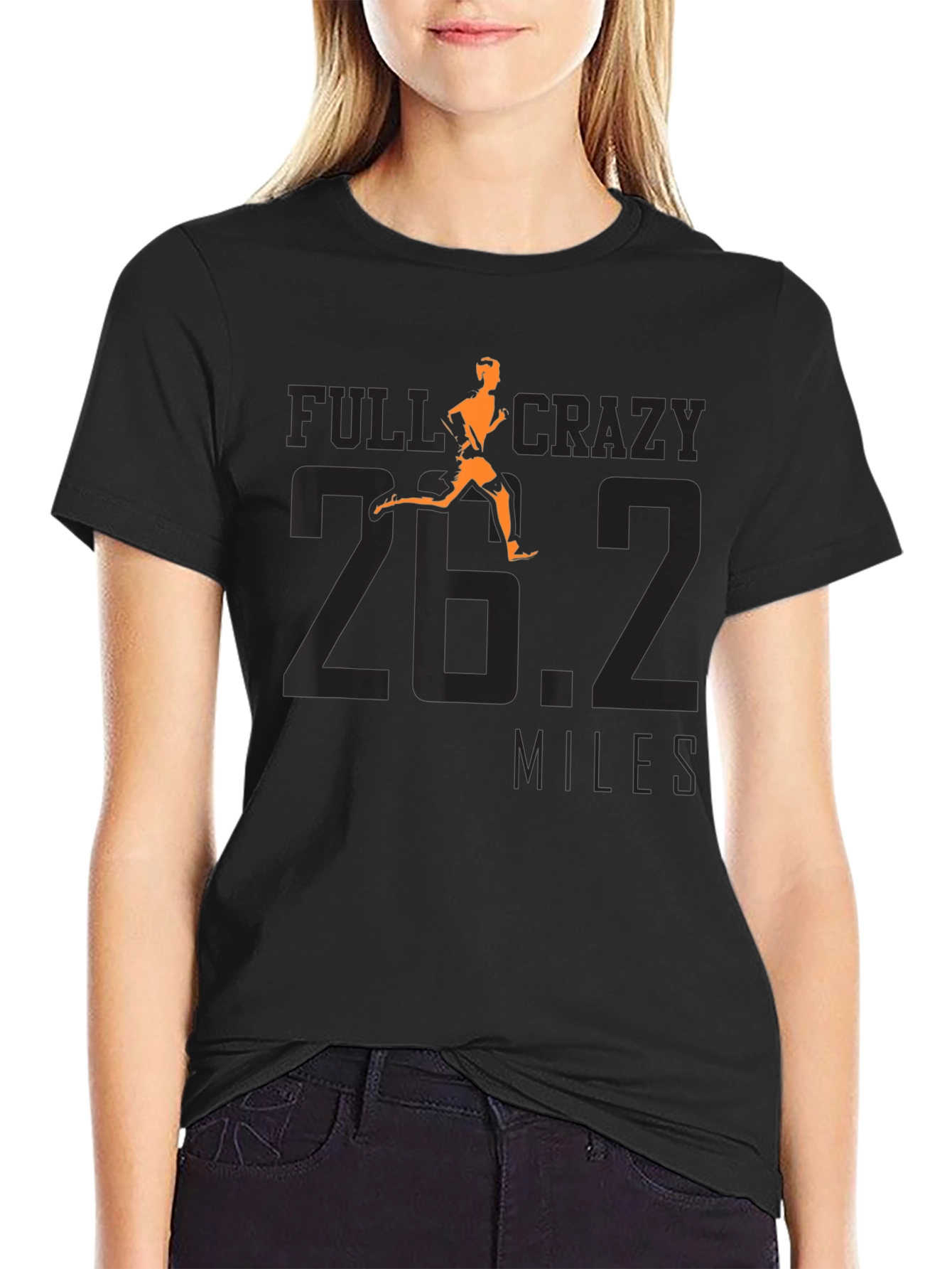 Full Crazy 26.2 Miles Marathon Runner T-Shirt