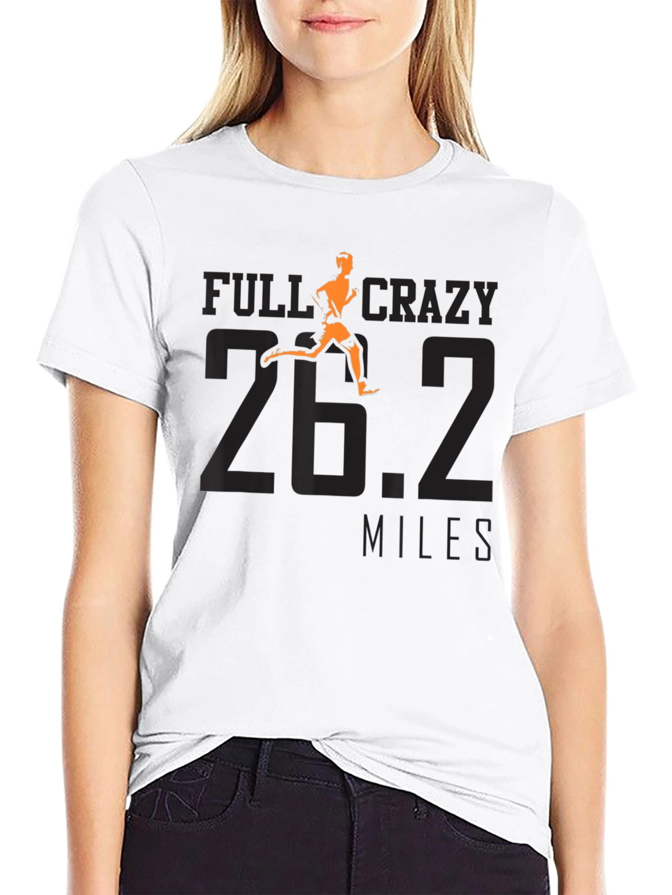 Full Crazy 26.2 Miles Marathon Runner T-Shirt