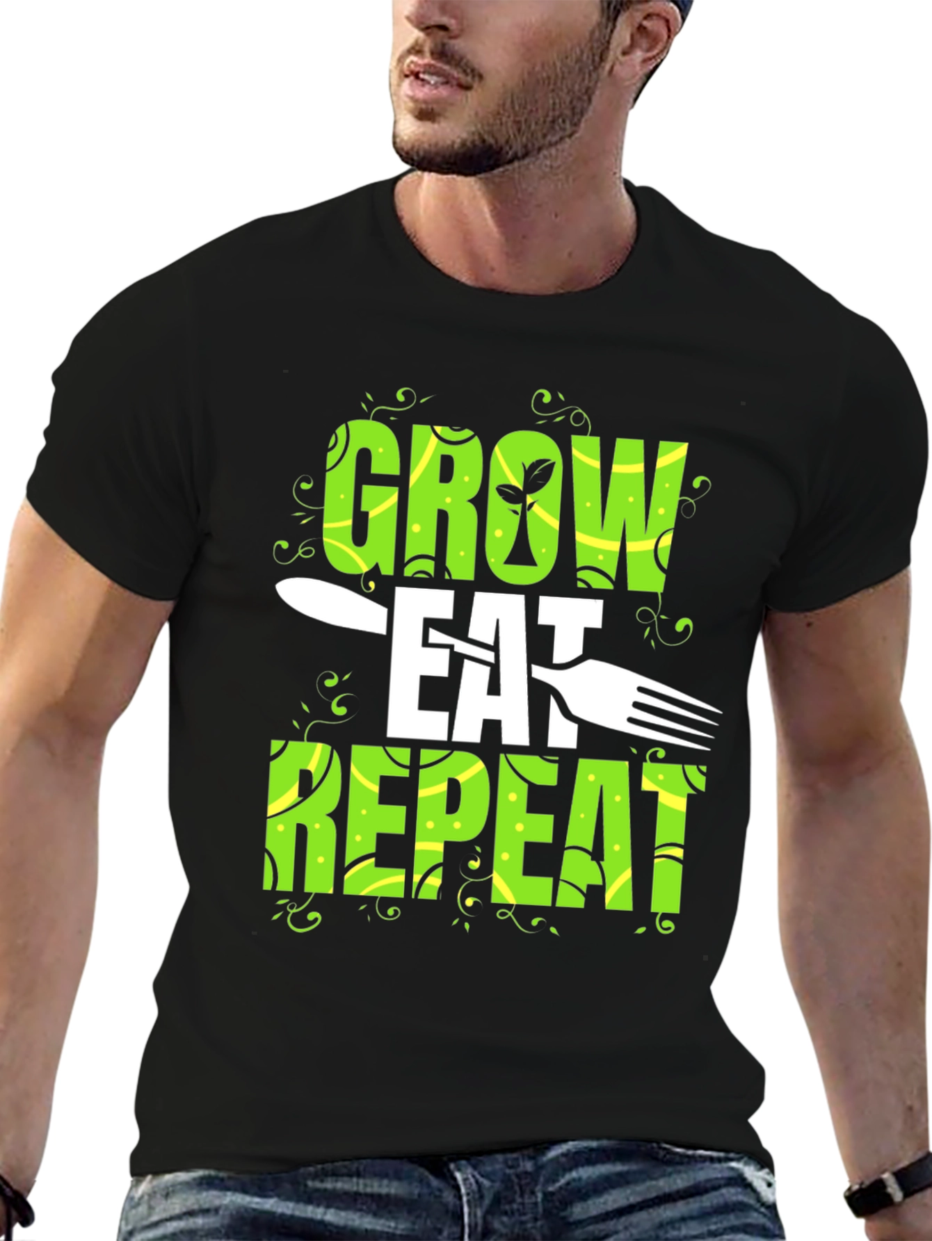 Grow Eat Repeat Graphic T-Shirt