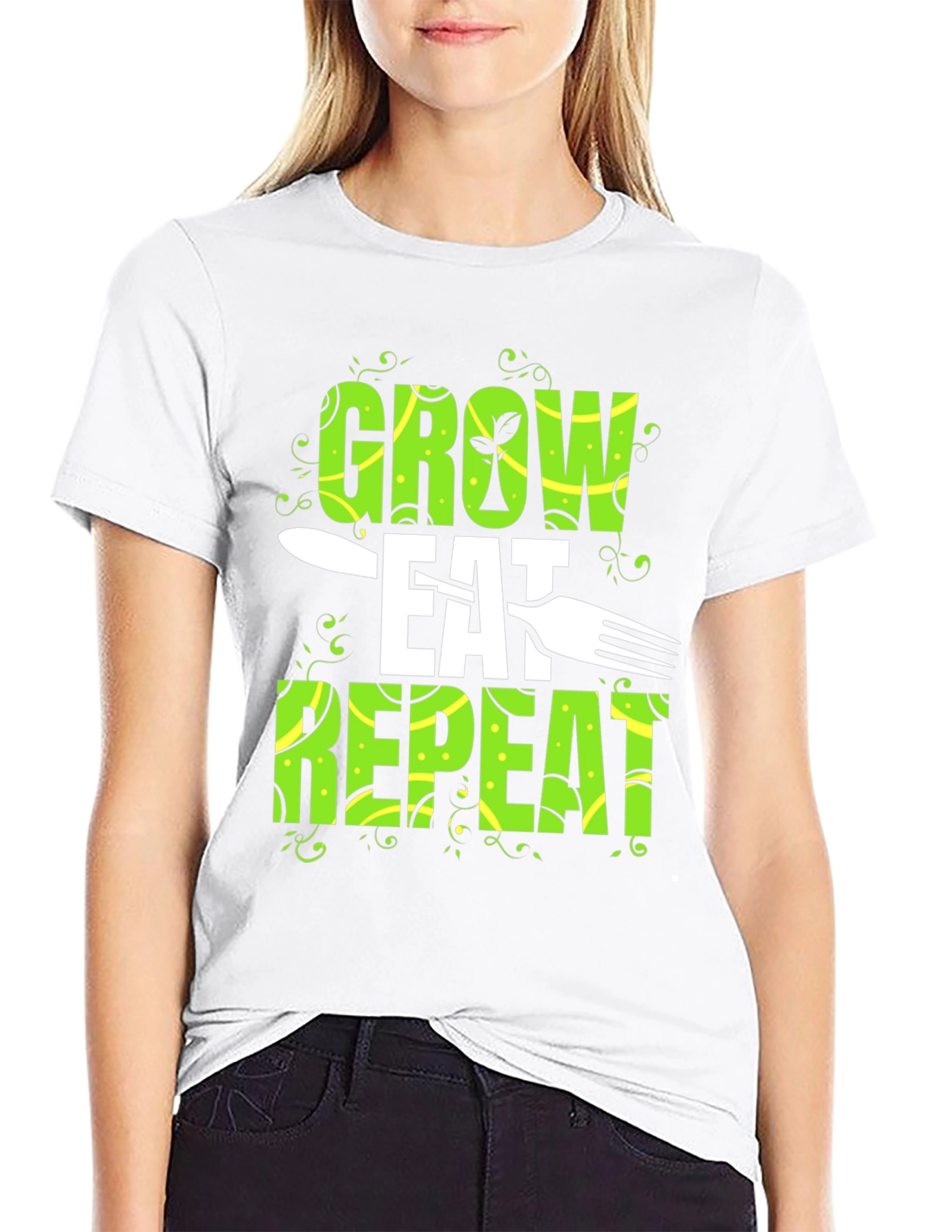 Grow Eat Repeat Graphic T-Shirt