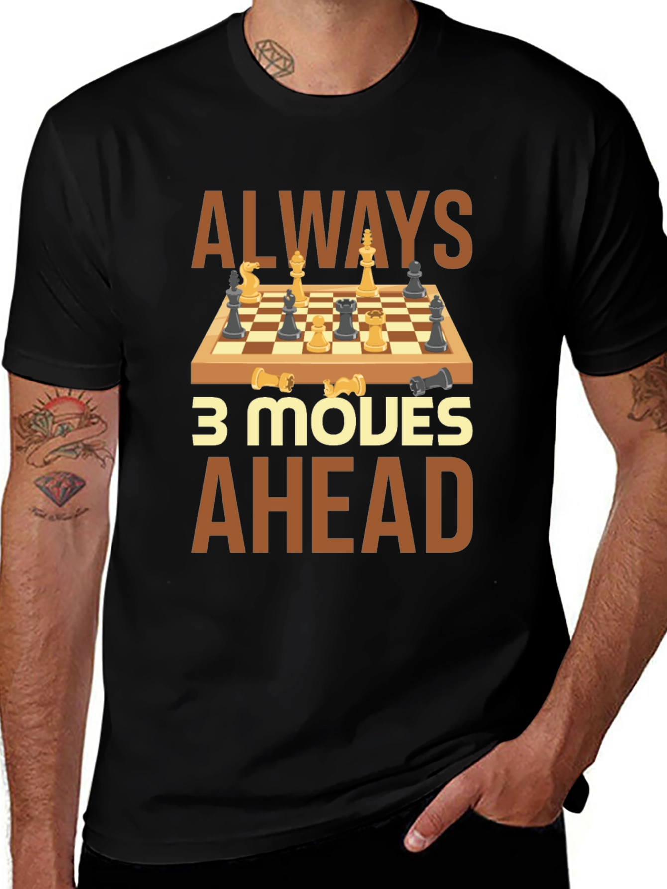 Always 3 Moves Ahead Chess T-Shirt
