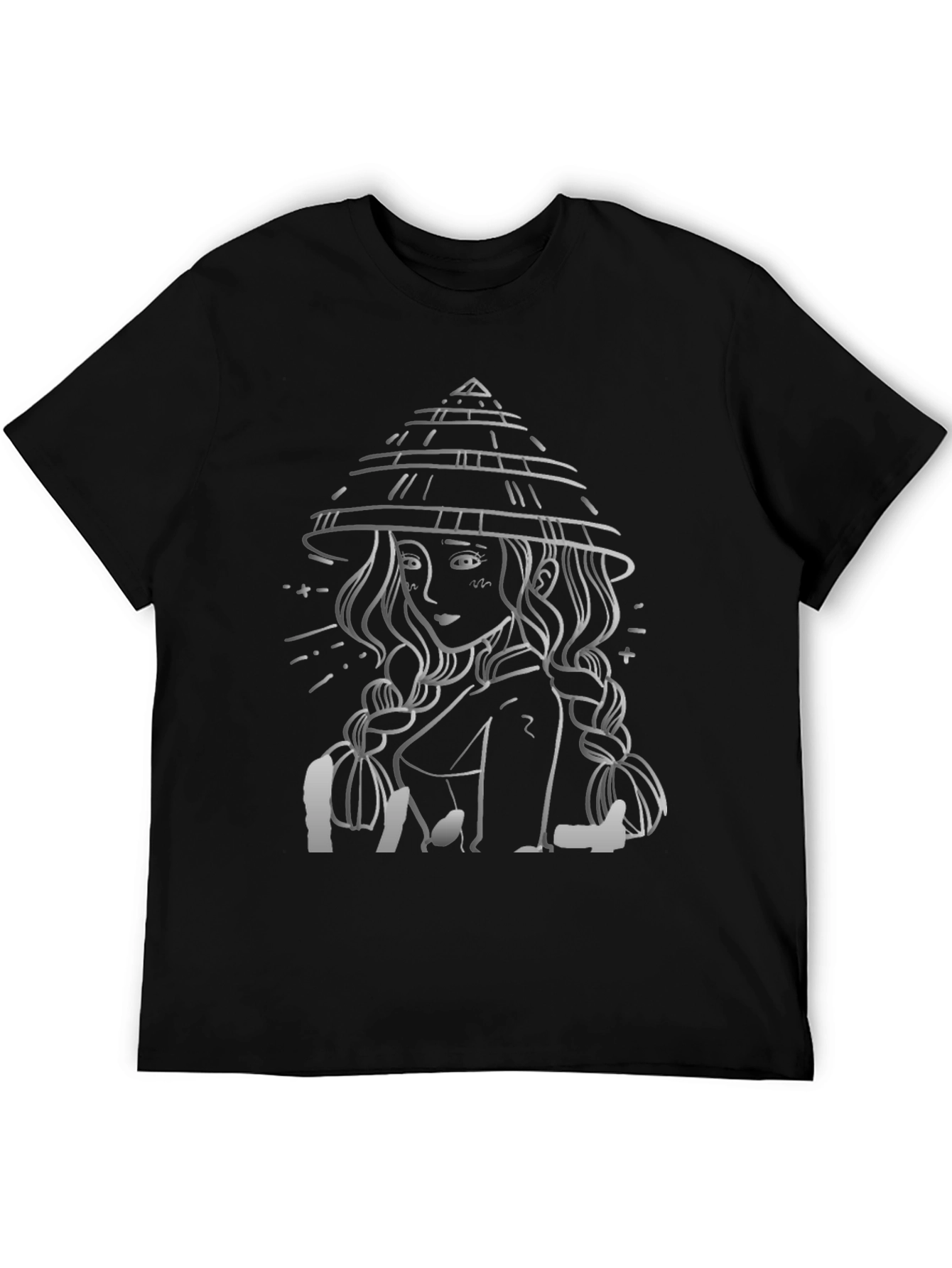 Asian Girl T-Shirt Black