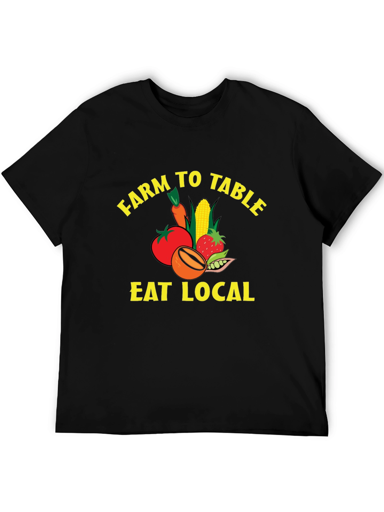 Farm To Table Eat Local Graphic T-Shirt
