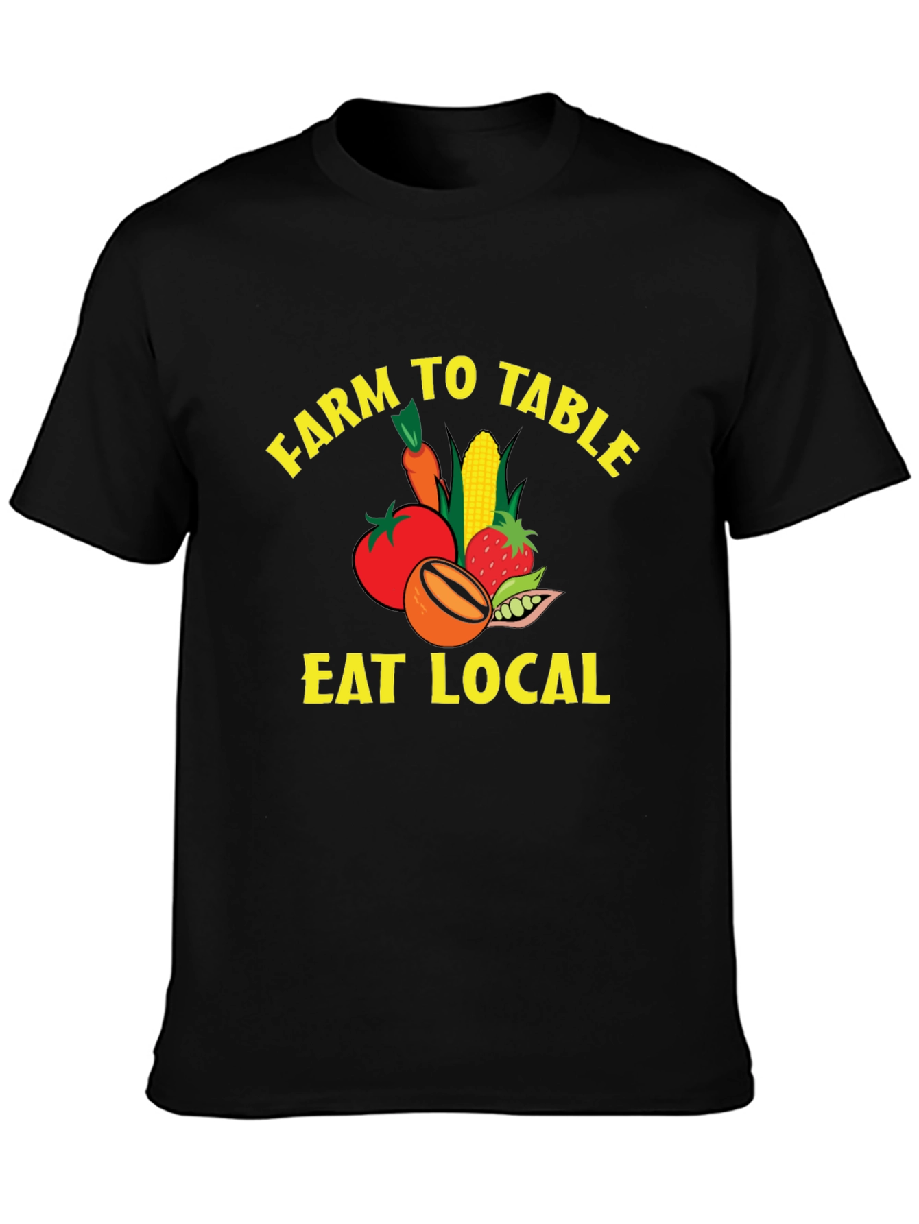 Farm To Table Eat Local Graphic T-Shirt