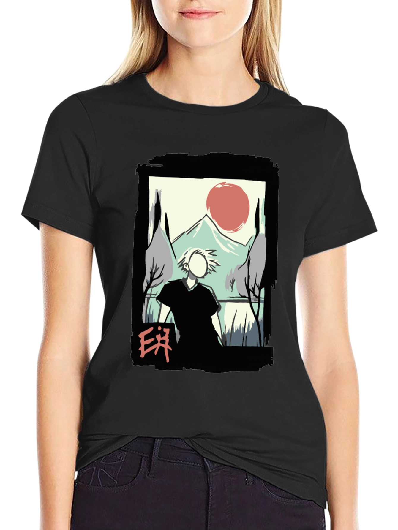 Artistic Japanese Landscape T-Shirt