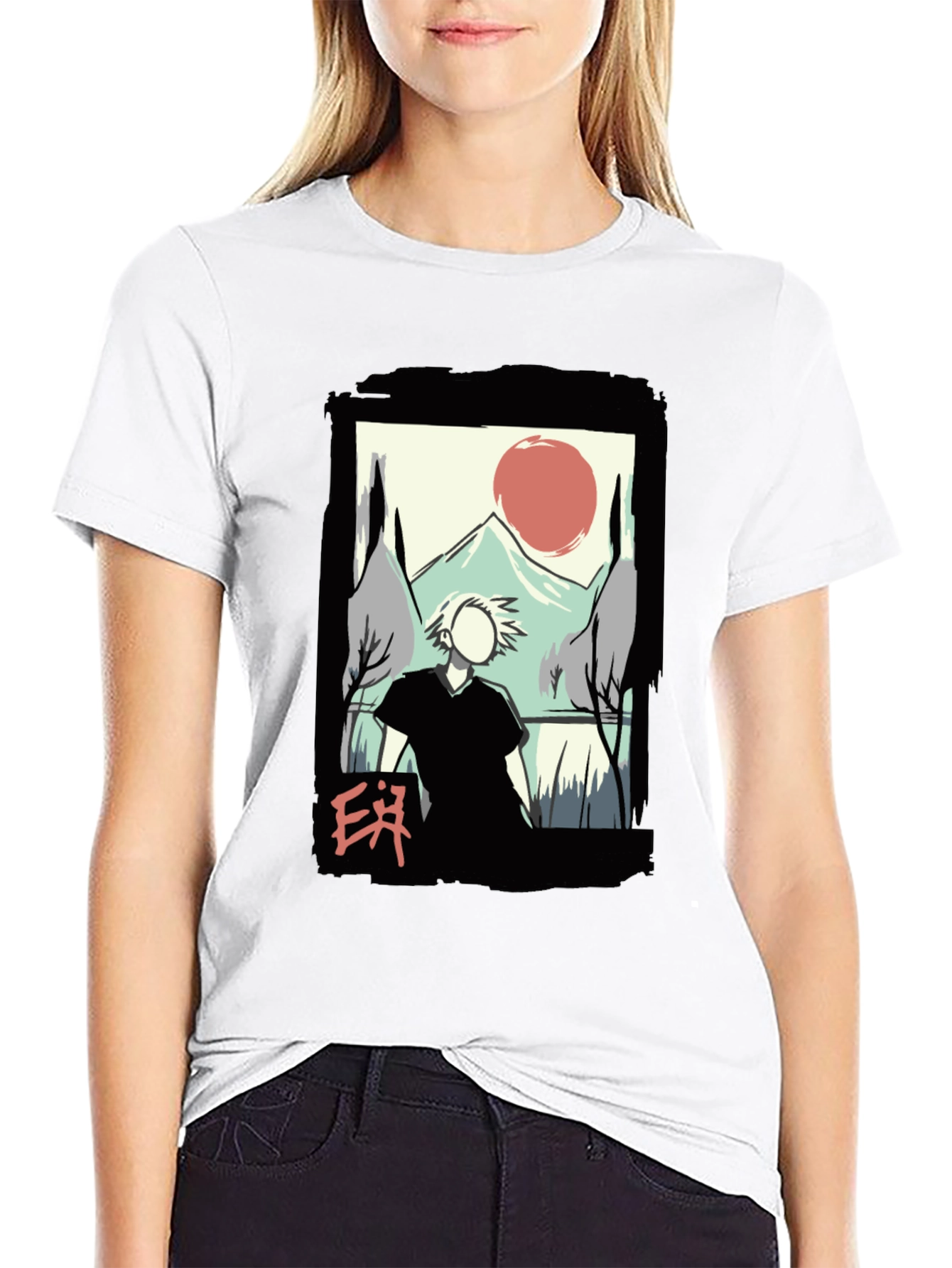 Artistic Japanese Landscape T-Shirt
