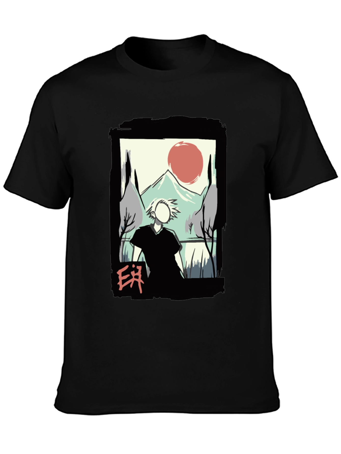 Artistic Japanese Landscape T-Shirt