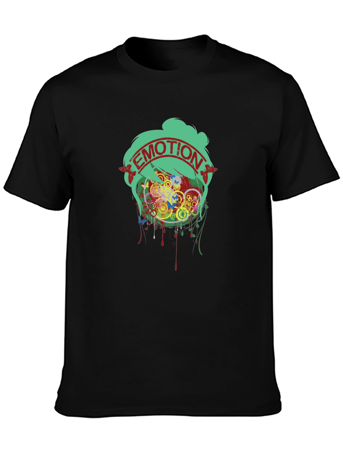 Emotion Graphic Tee - Unique Artistic Design