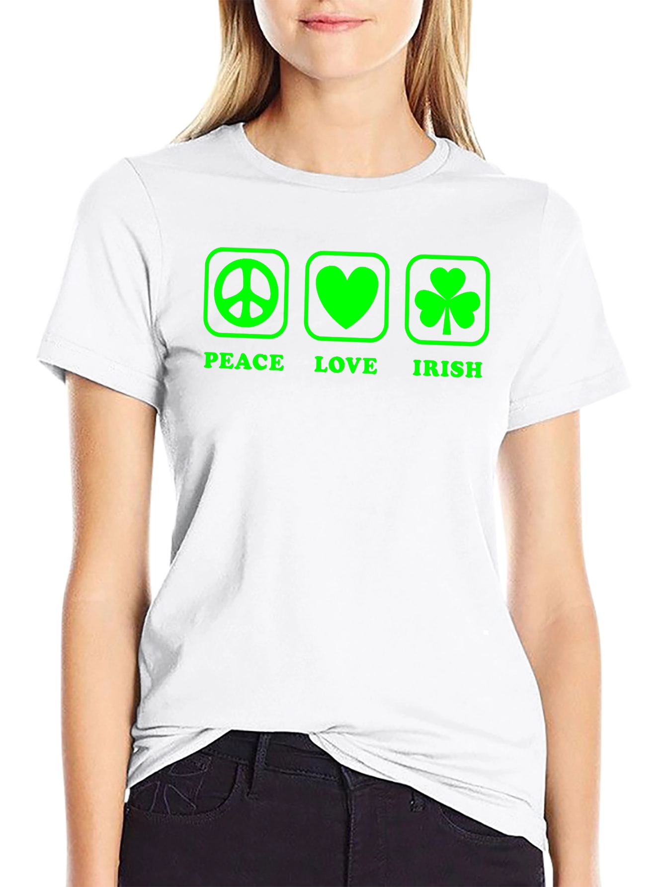 Peace Love Irish St. Patricks Day T-Shirt