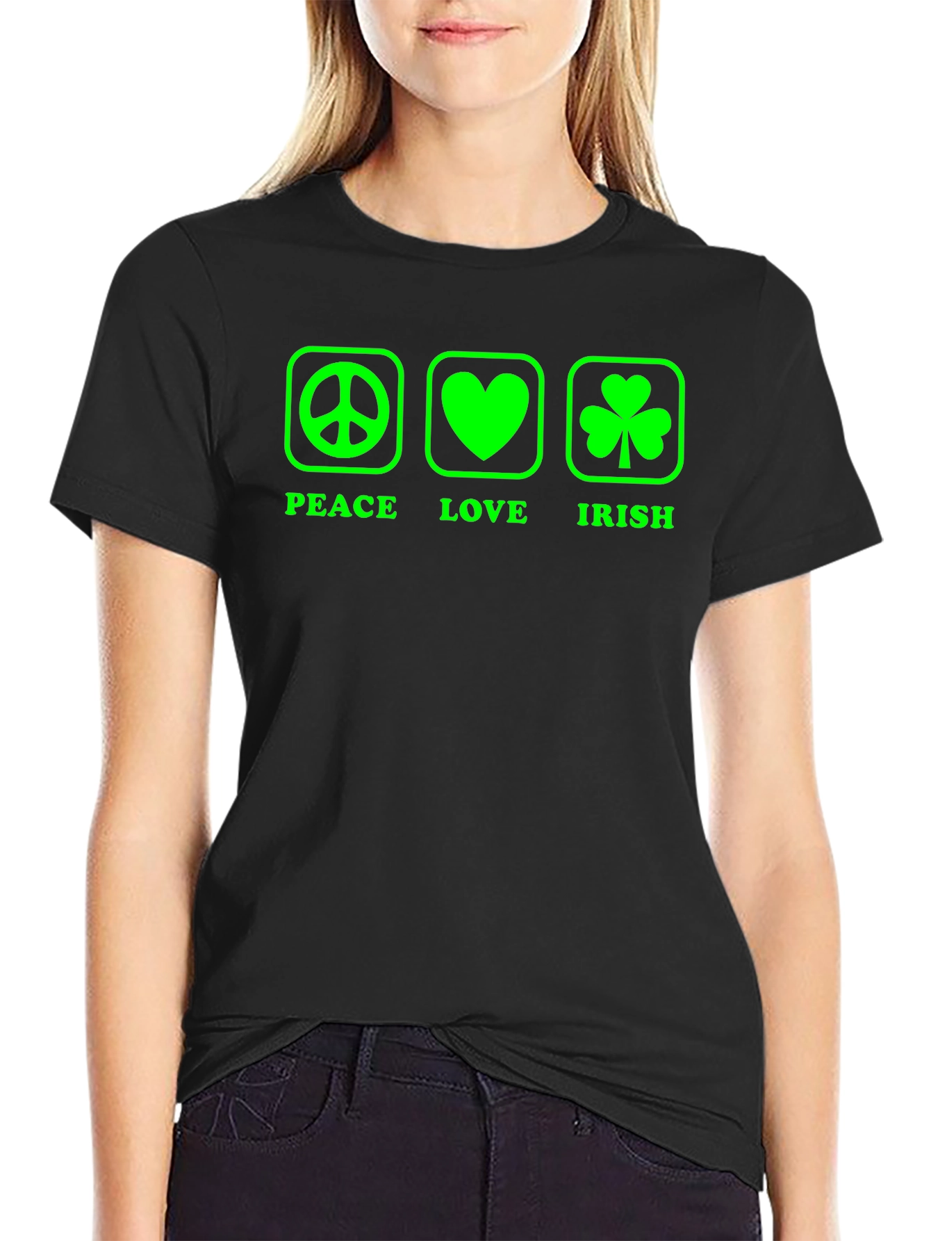 Peace Love Irish St. Patricks Day T-Shirt