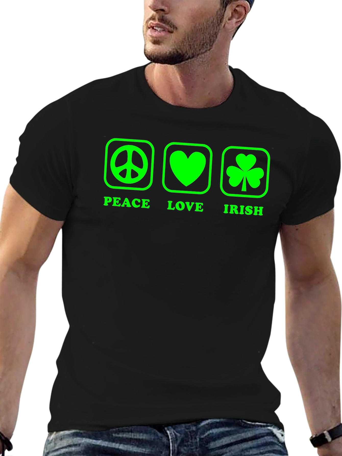 Peace Love Irish St. Patricks Day T-Shirt