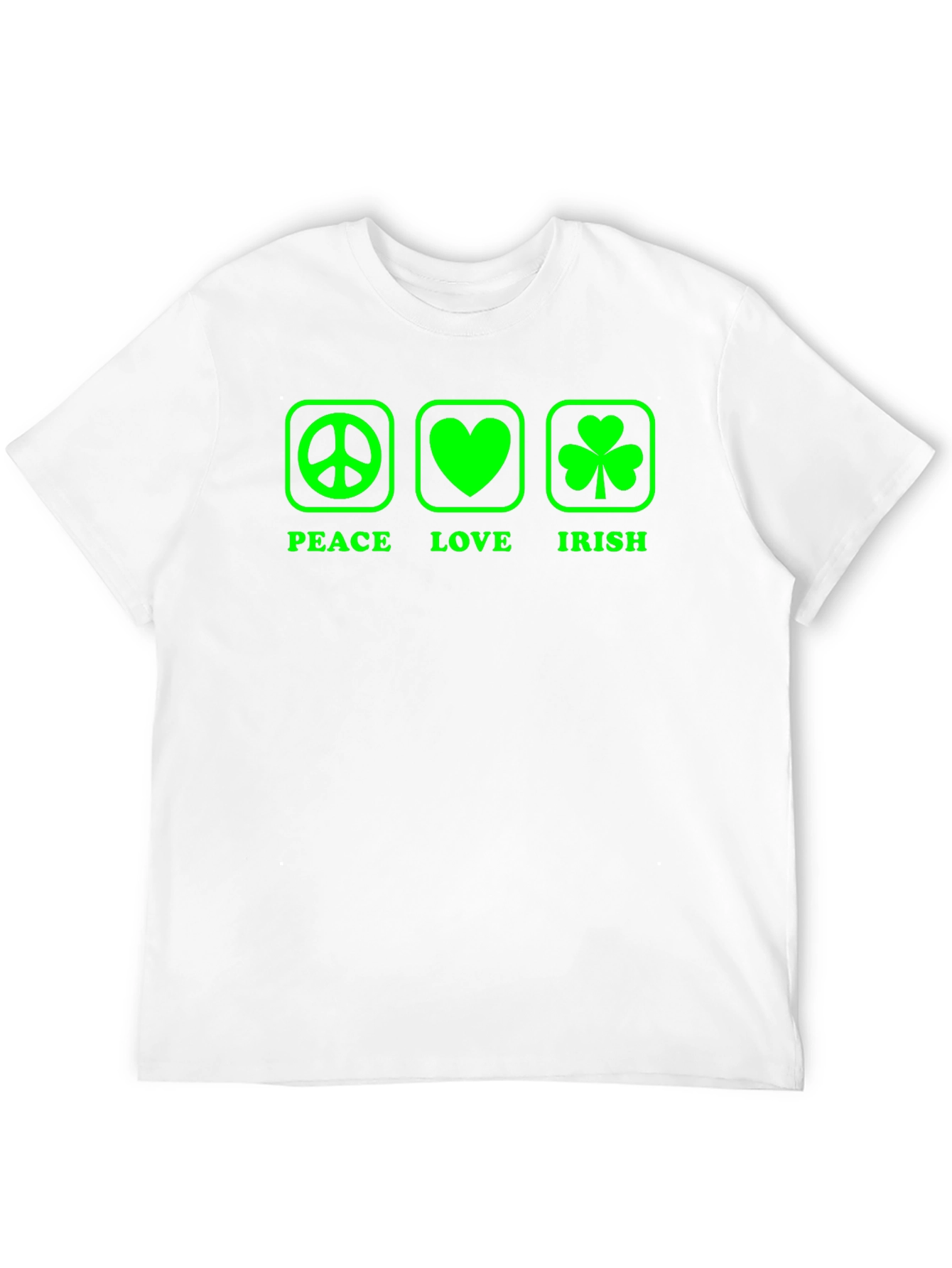 Peace Love Irish St. Patricks Day T-Shirt