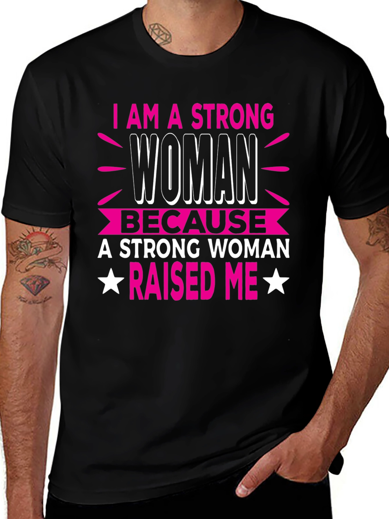 Strong Woman Raised Me T-Shirt