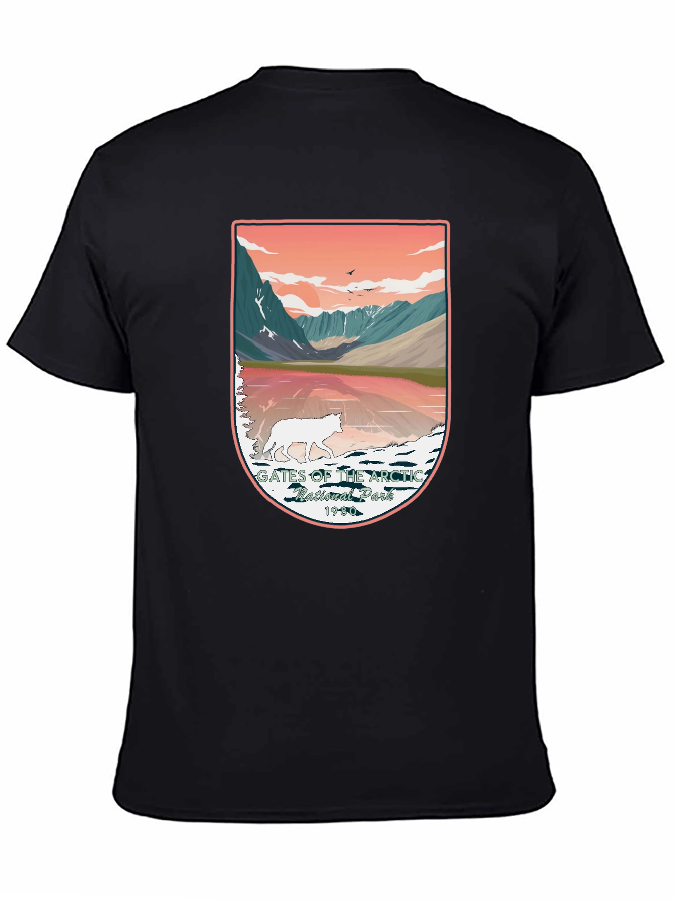 Gates of the Arctic National Park Wolf Graphic Tee