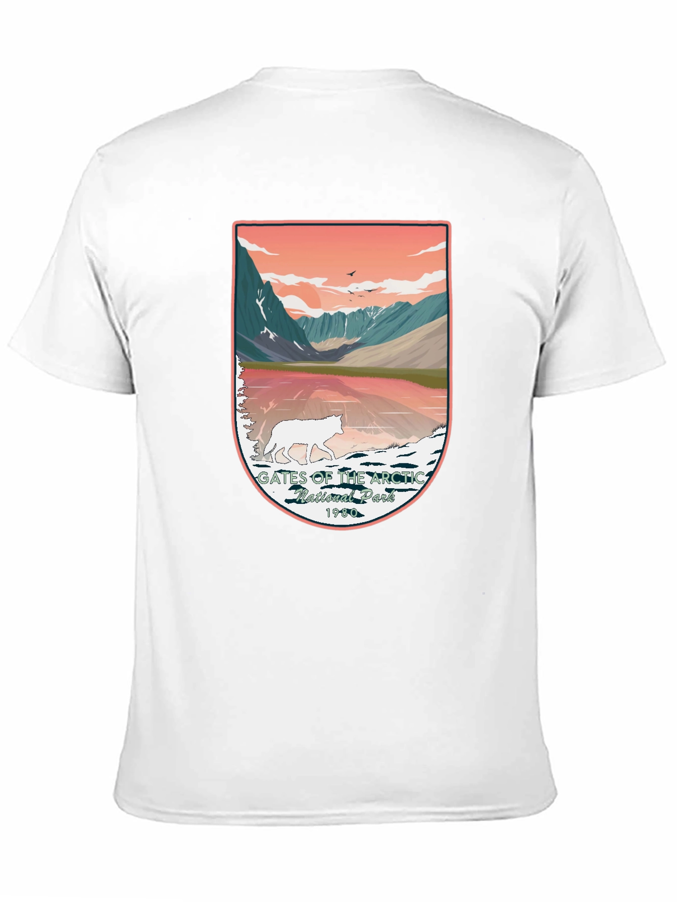 Gates of the Arctic National Park Wolf Graphic Tee