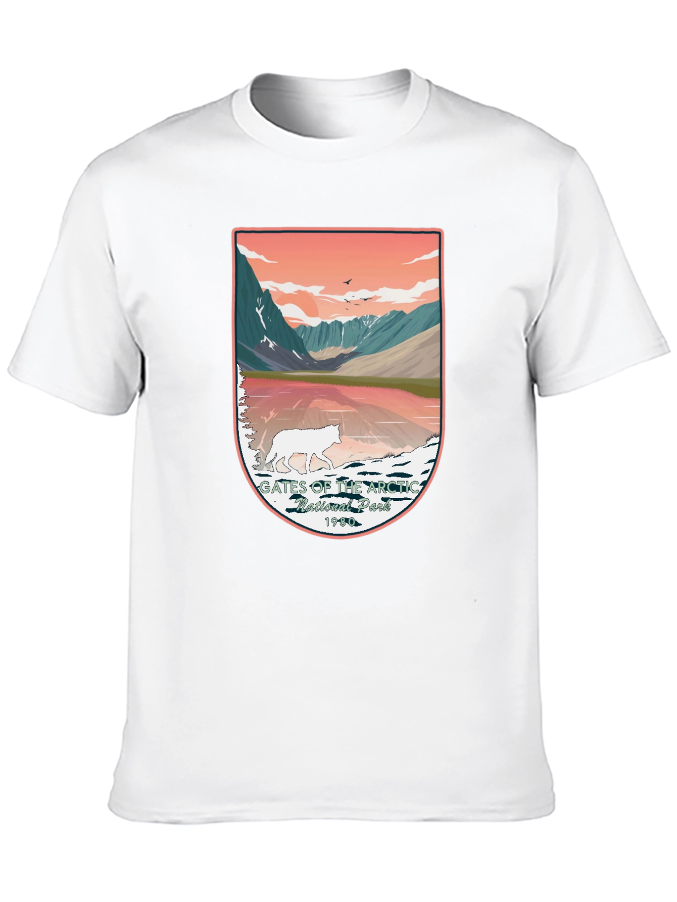 Gates of the Arctic National Park Wolf Graphic Tee