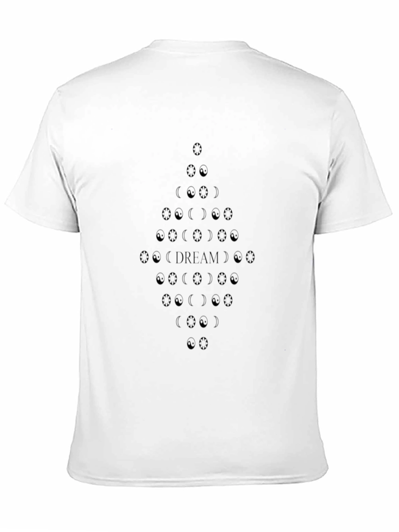 Dream Moon Phases Black Graphic Tee