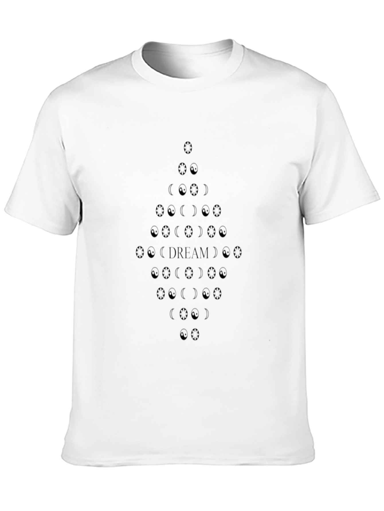 Dream Moon Phases Black Graphic Tee