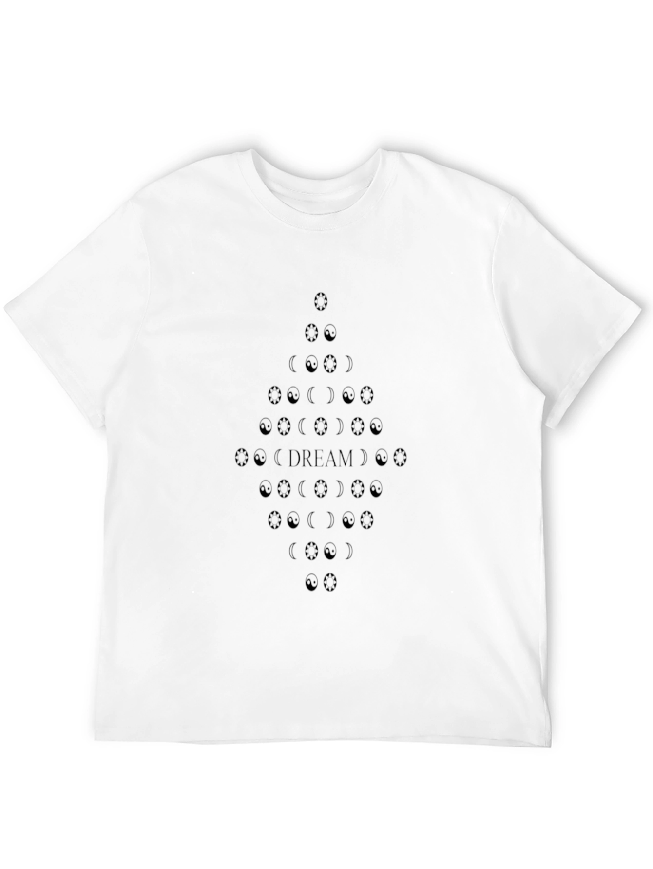 Dream Moon Phases Black Graphic Tee