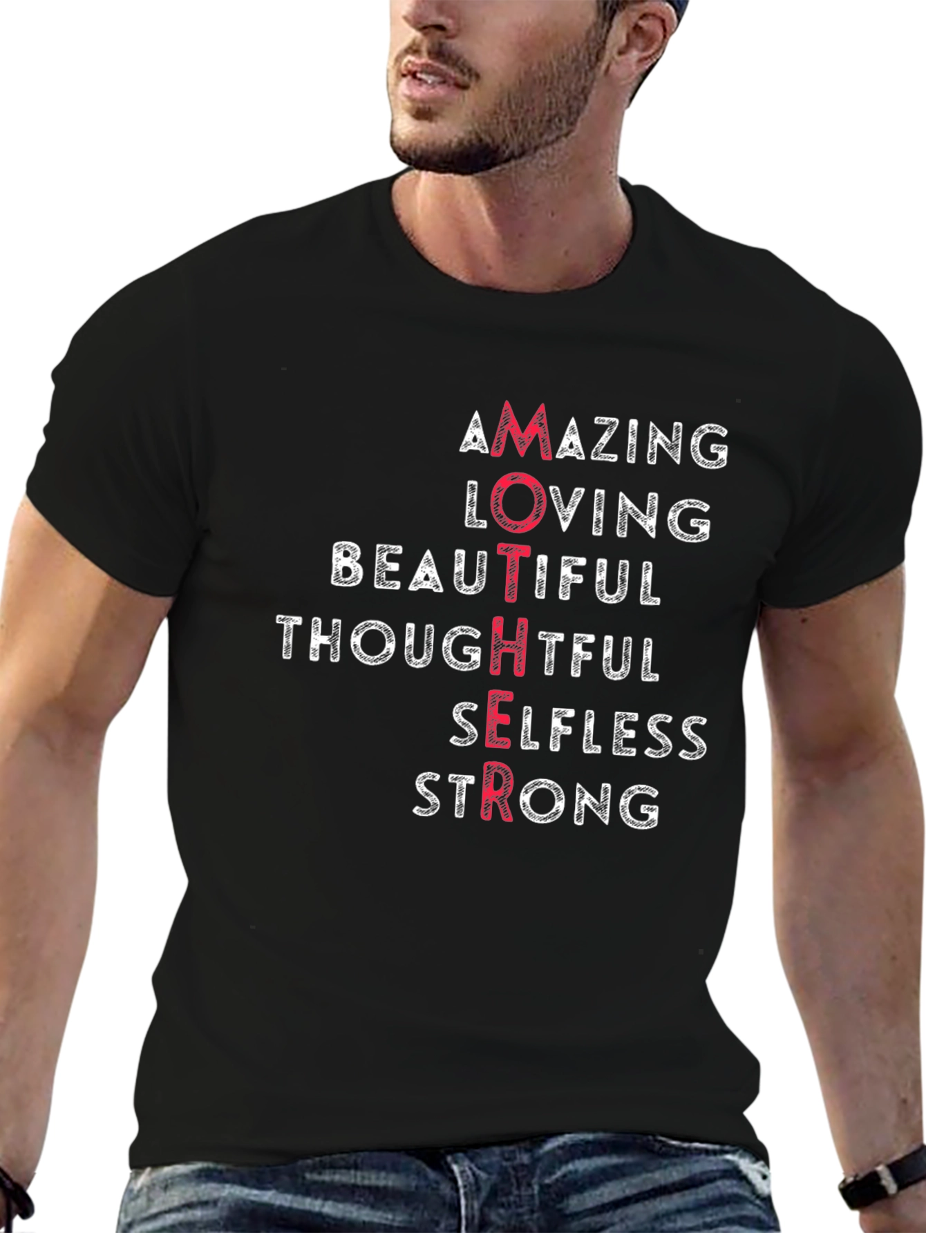 MOTHER Acronym T-Shirt: Amazing Loving Beautiful Design