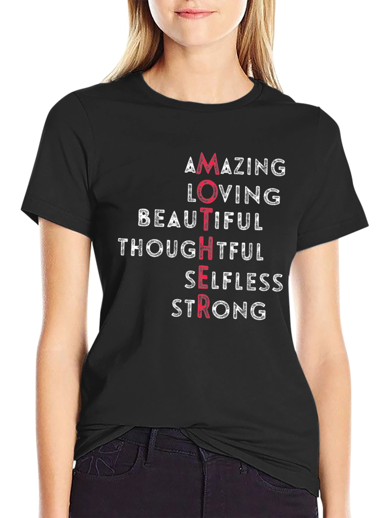 MOTHER Acronym T-Shirt: Amazing Loving Beautiful Design