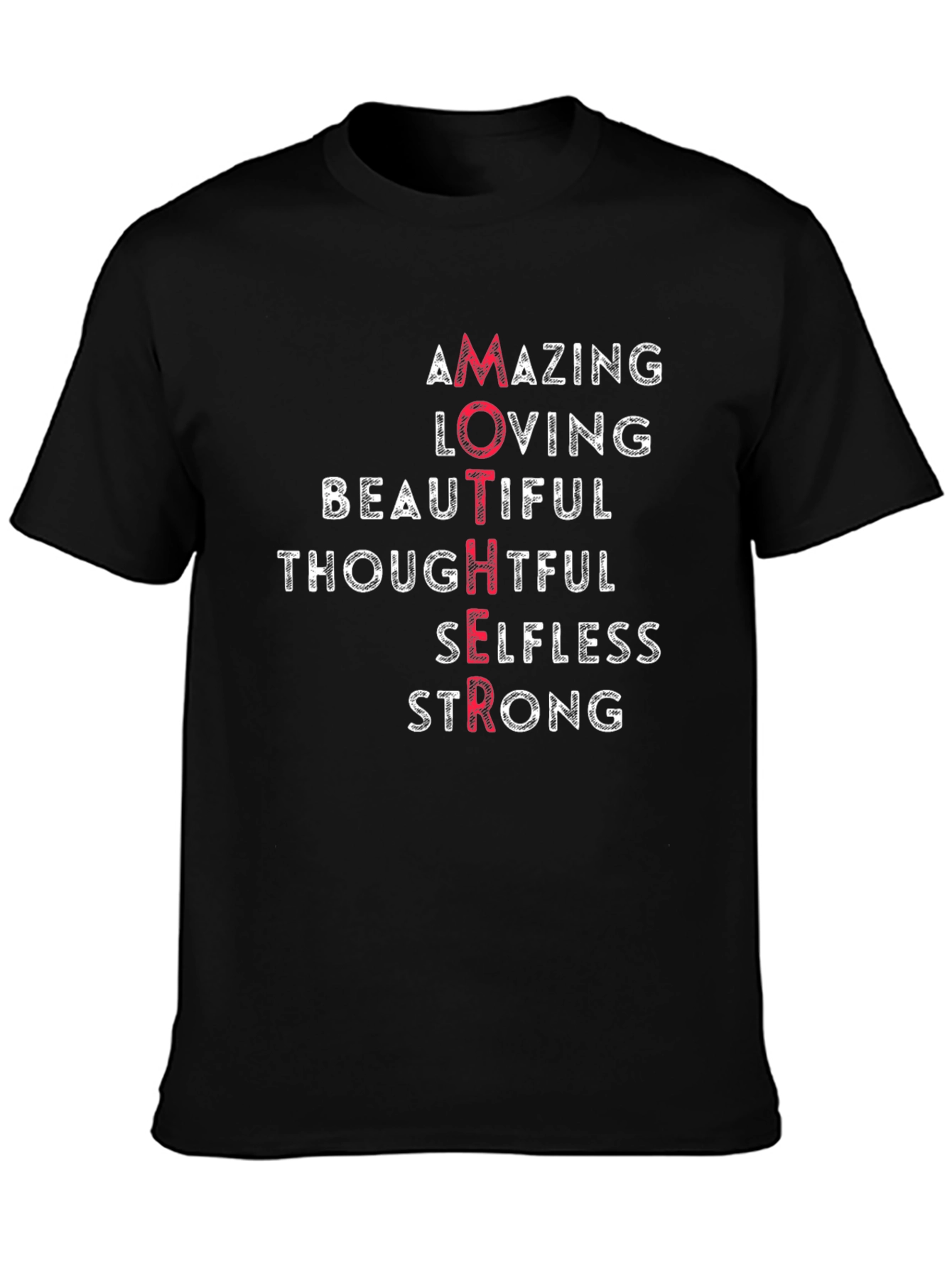 MOTHER Acronym T-Shirt: Amazing Loving Beautiful Design