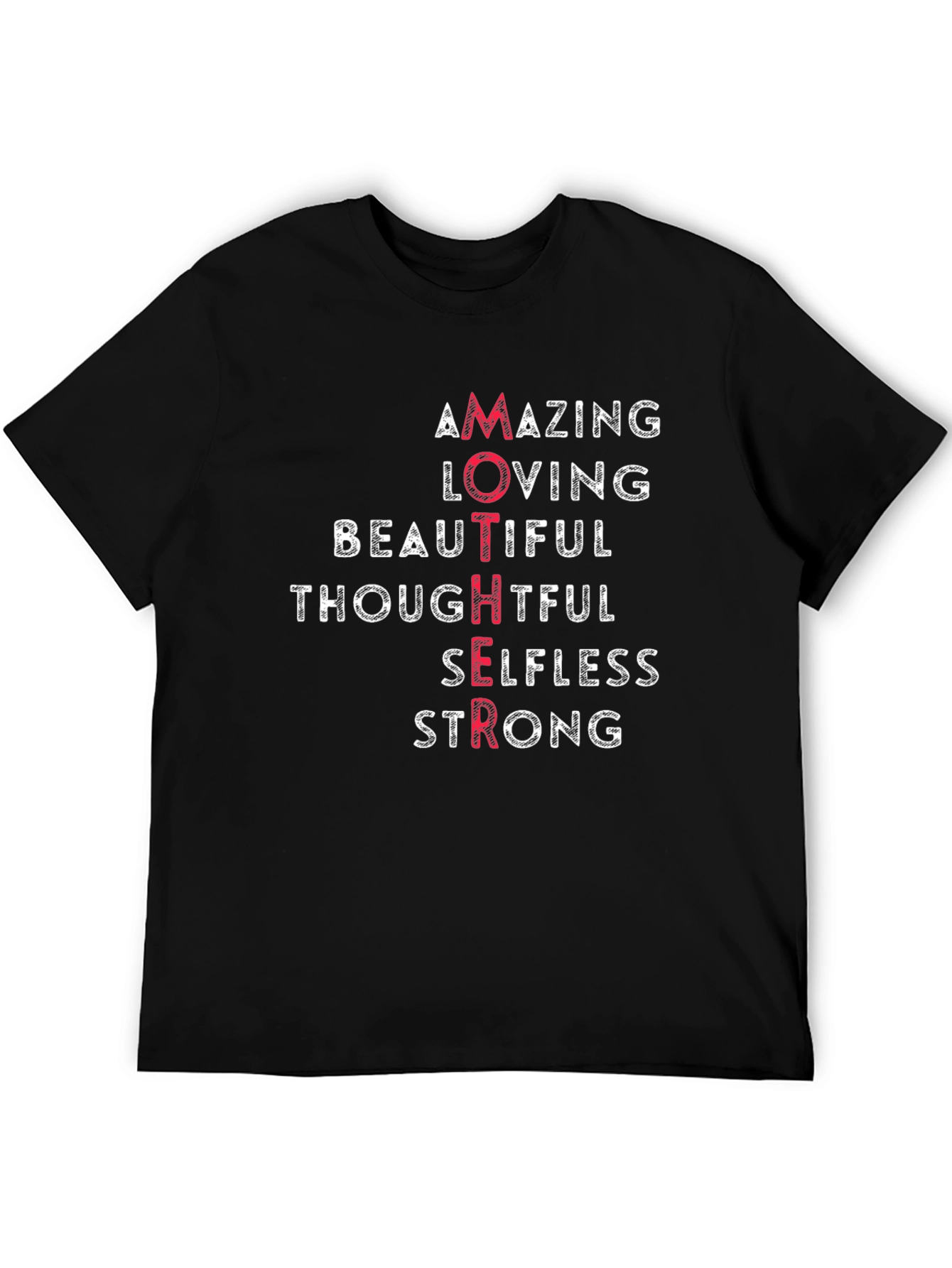 MOTHER Acronym T-Shirt: Amazing Loving Beautiful Design