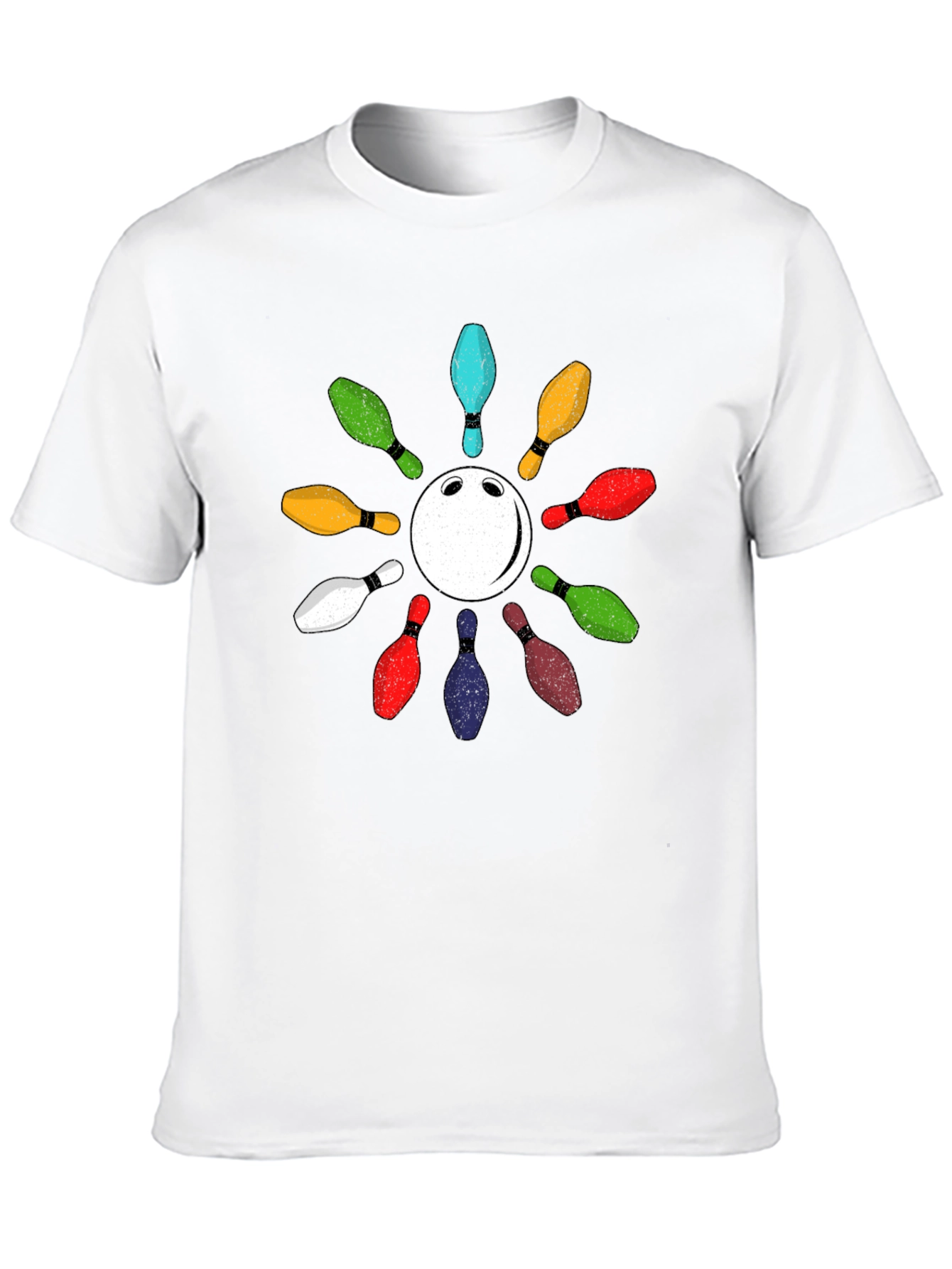 Bowling Pin Circle Graphic Tee