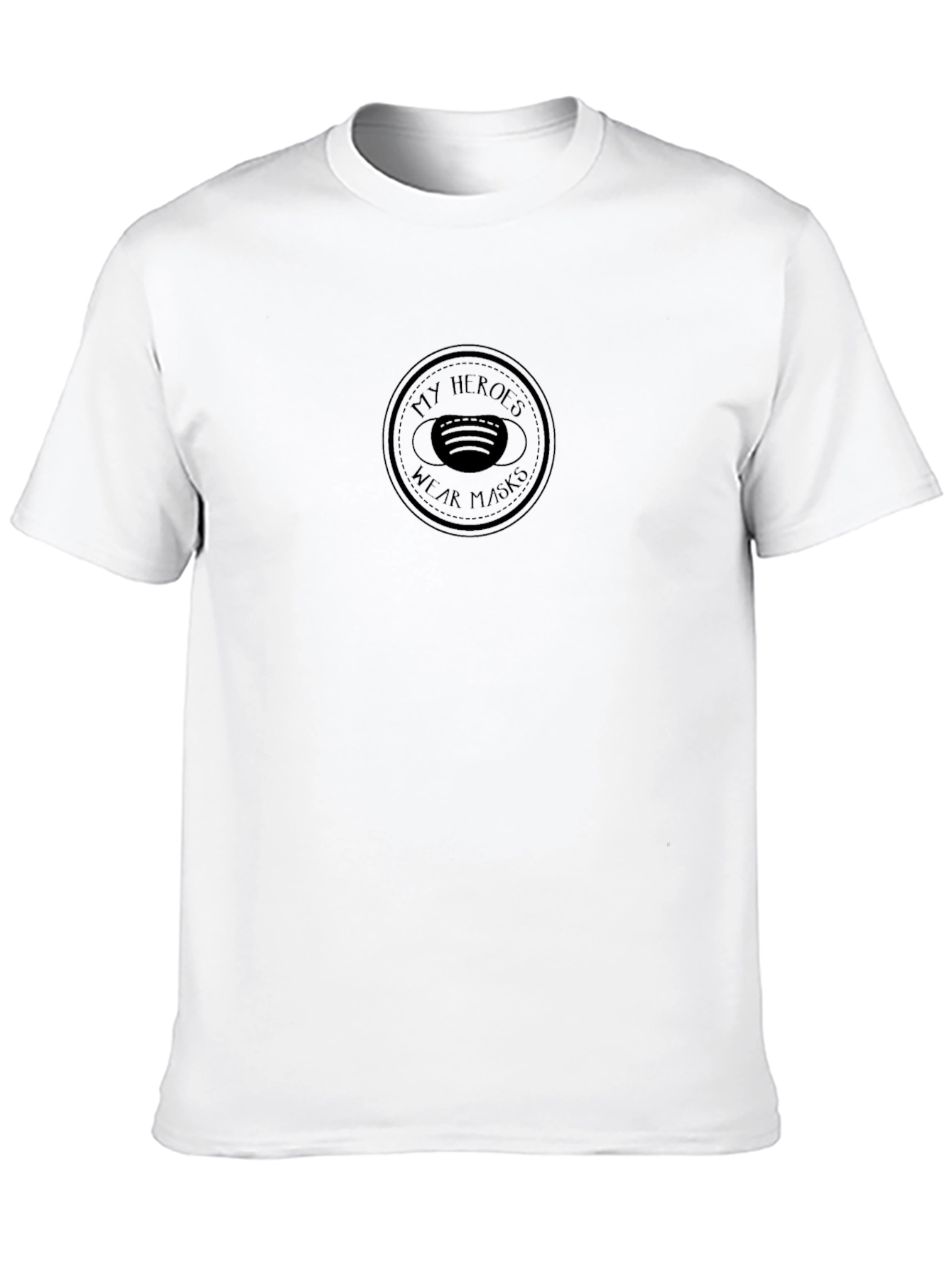 My Heroes Wear Masks Black T-Shirt