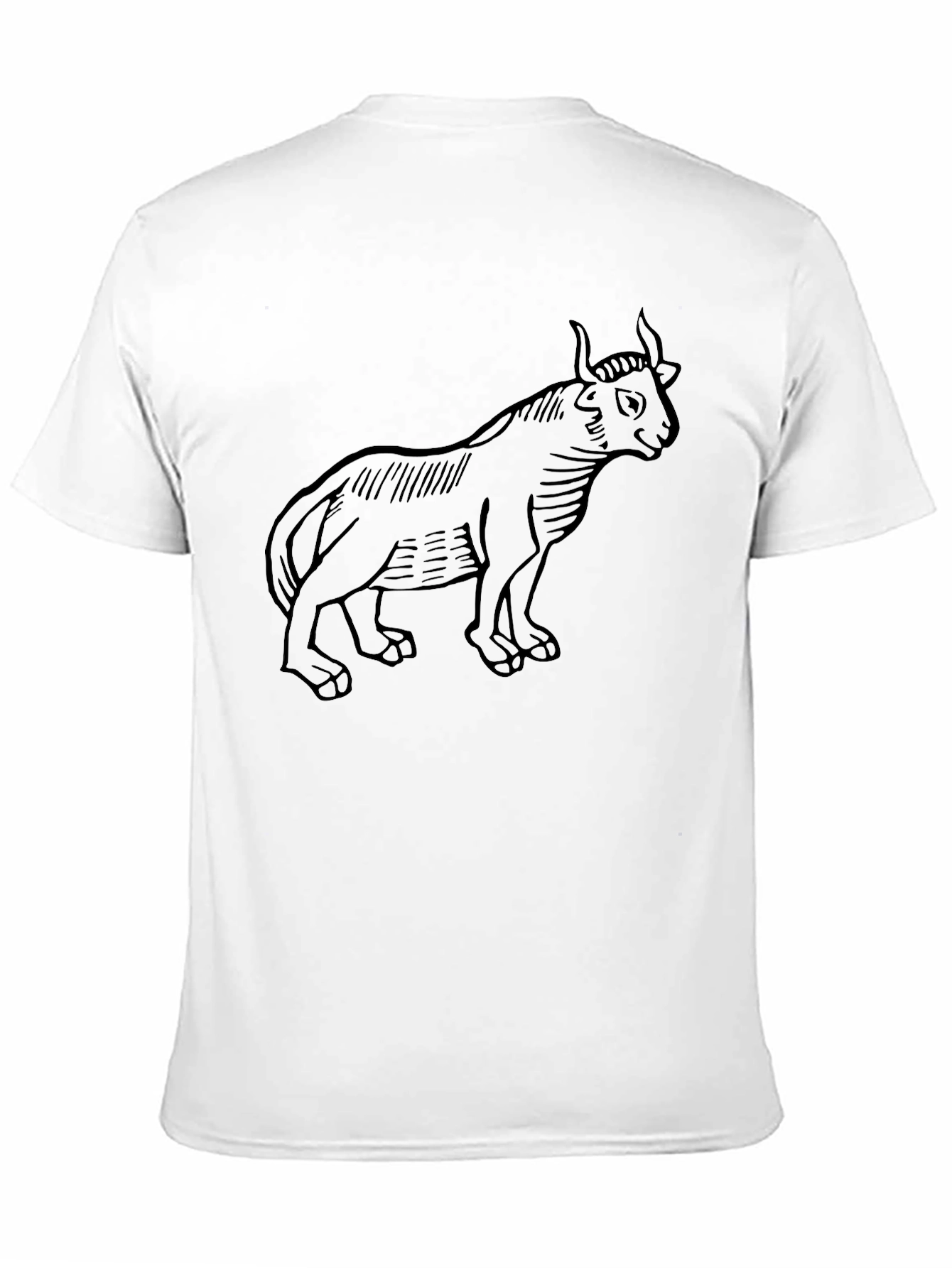 Black Bull Graphic Tee - Mens Casual T-Shirt