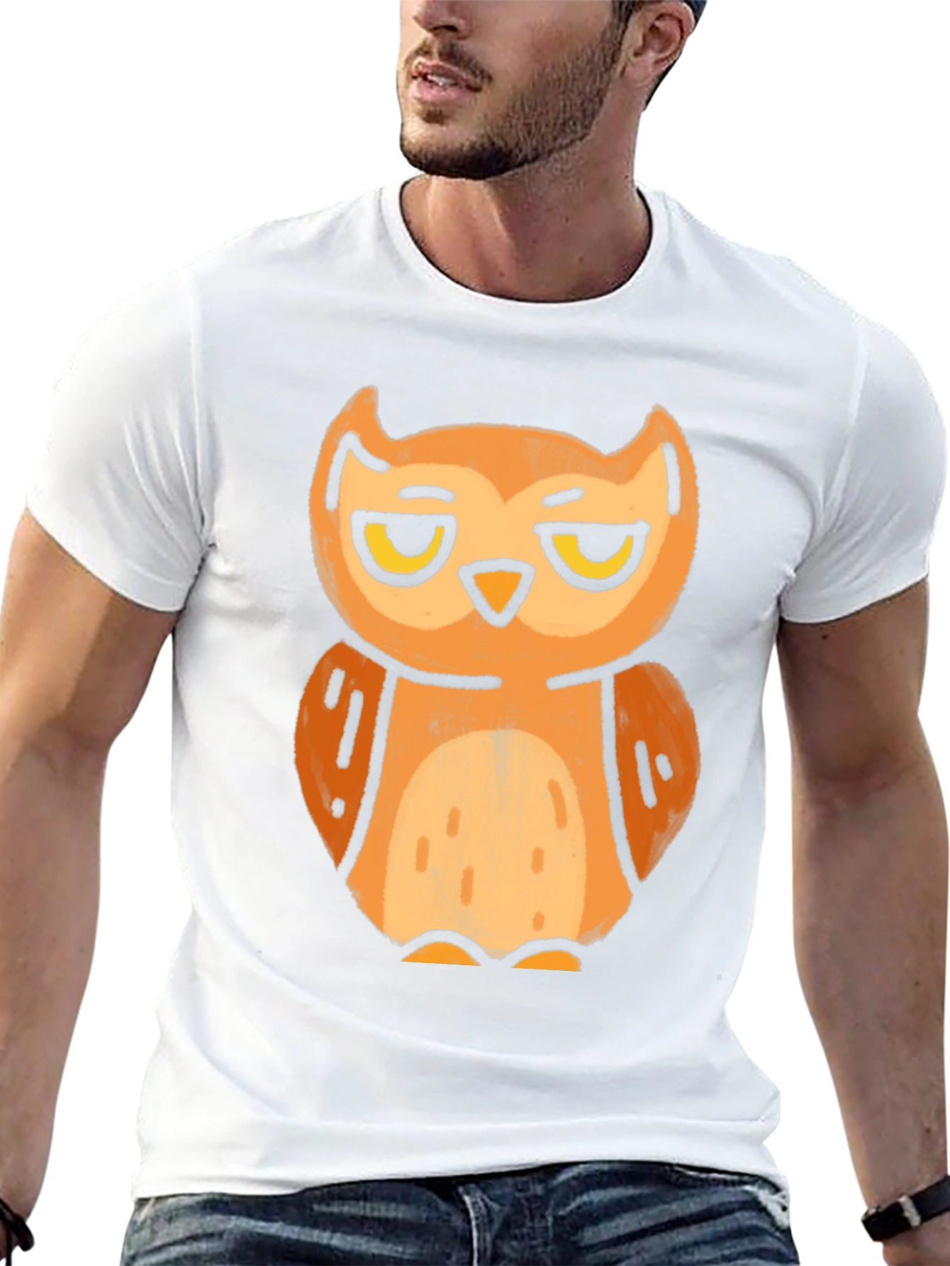 Grumpy Owl Graphic Tee - Unisex Black T-Shirt